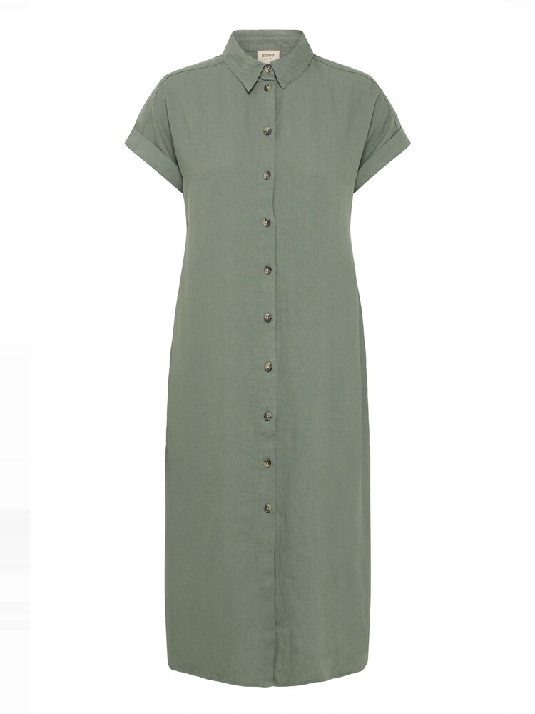 Fransa Kleid 'Mallia' Damen Größe 36 grün Winterkleid