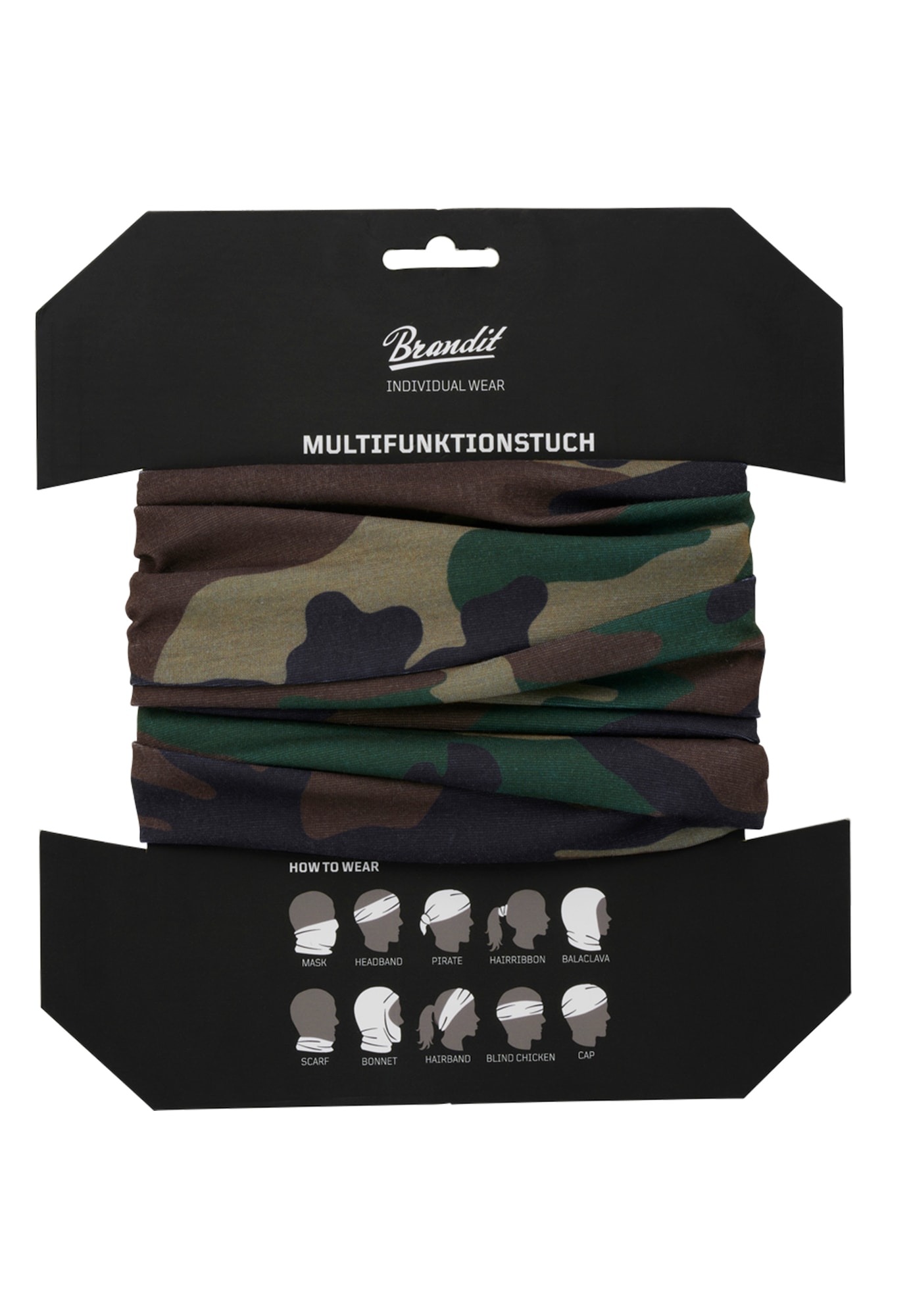 Brandit Fular tub  maro / verde / oliv / negru