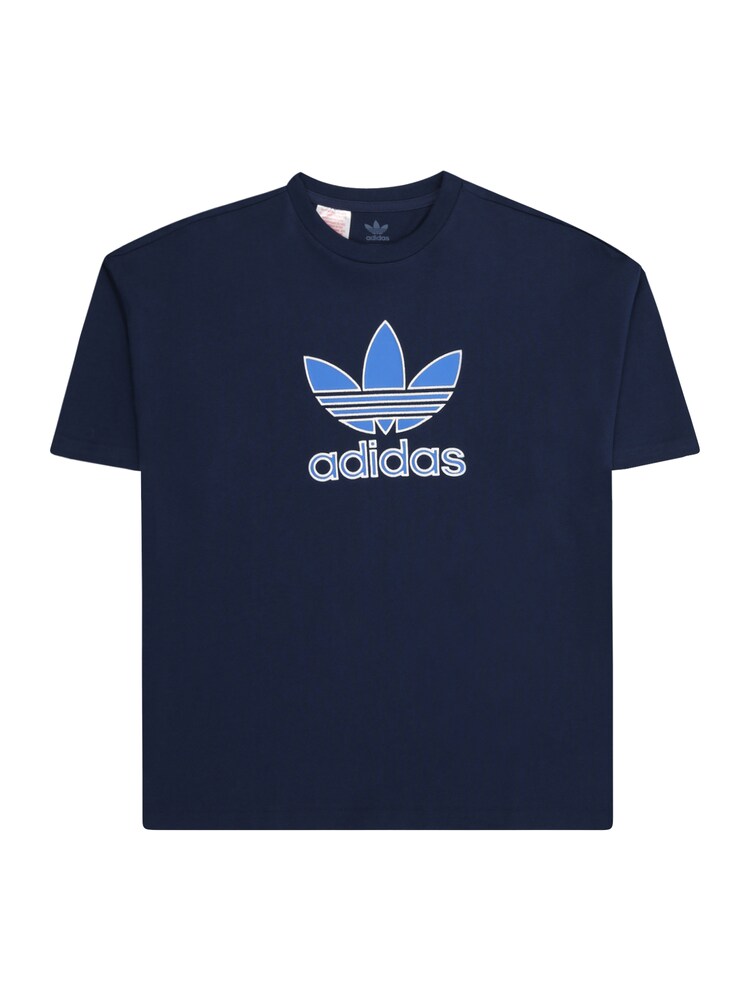 ADIDAS ORIGINALS T-Shirt 'Trefoil' Jungen Größe 158 blau / marine / weiß