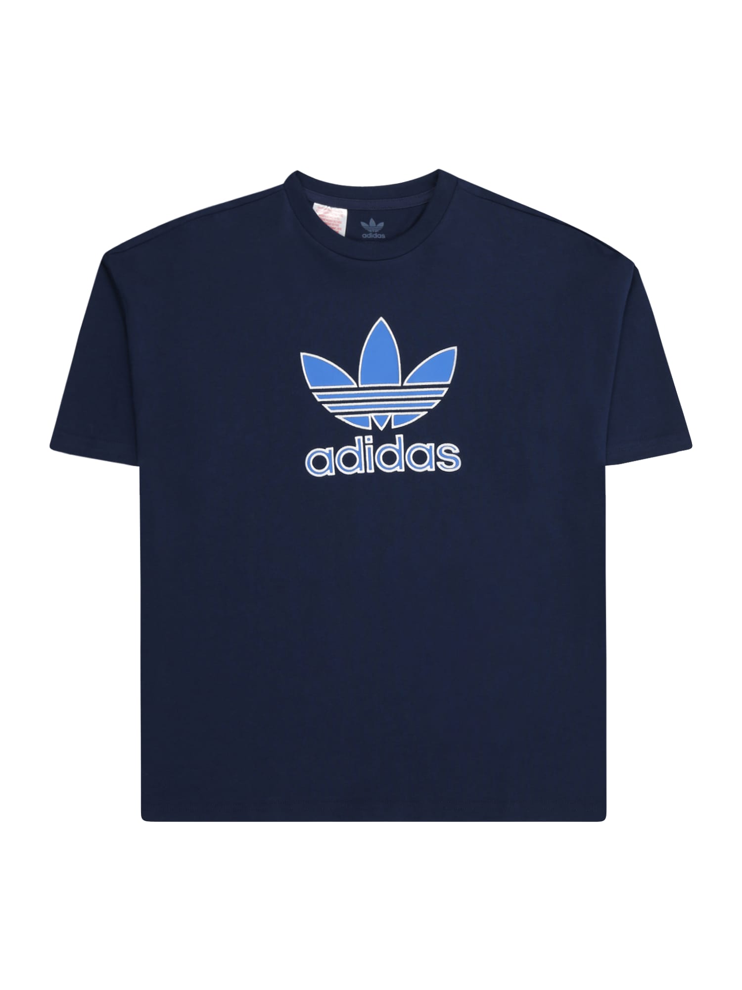 ADIDAS ORIGINALS Tricou Trefoil  albastru / albastru marin / alb