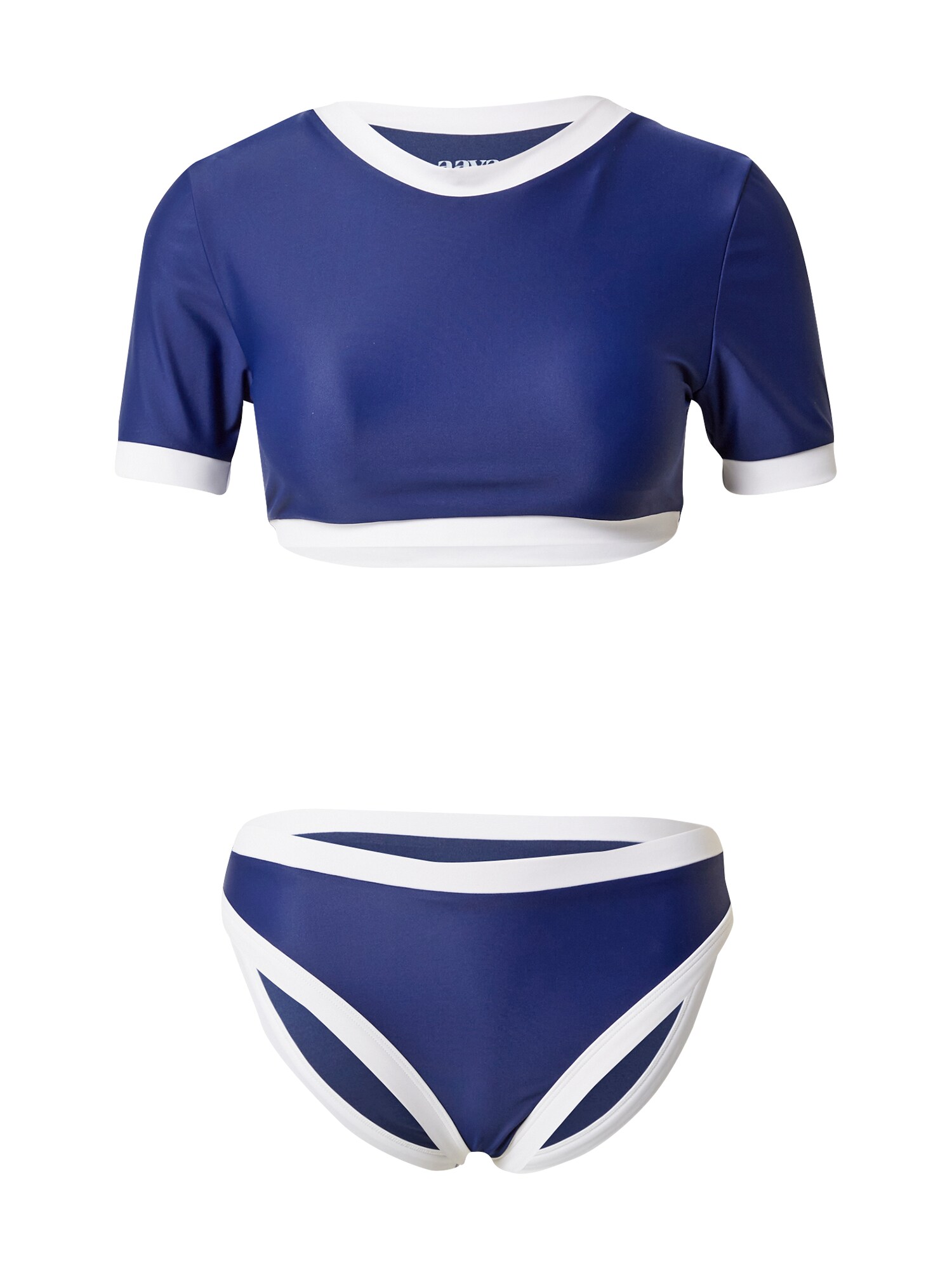 aava Bikinis tamsiai mėlyna jūros spalva / balta