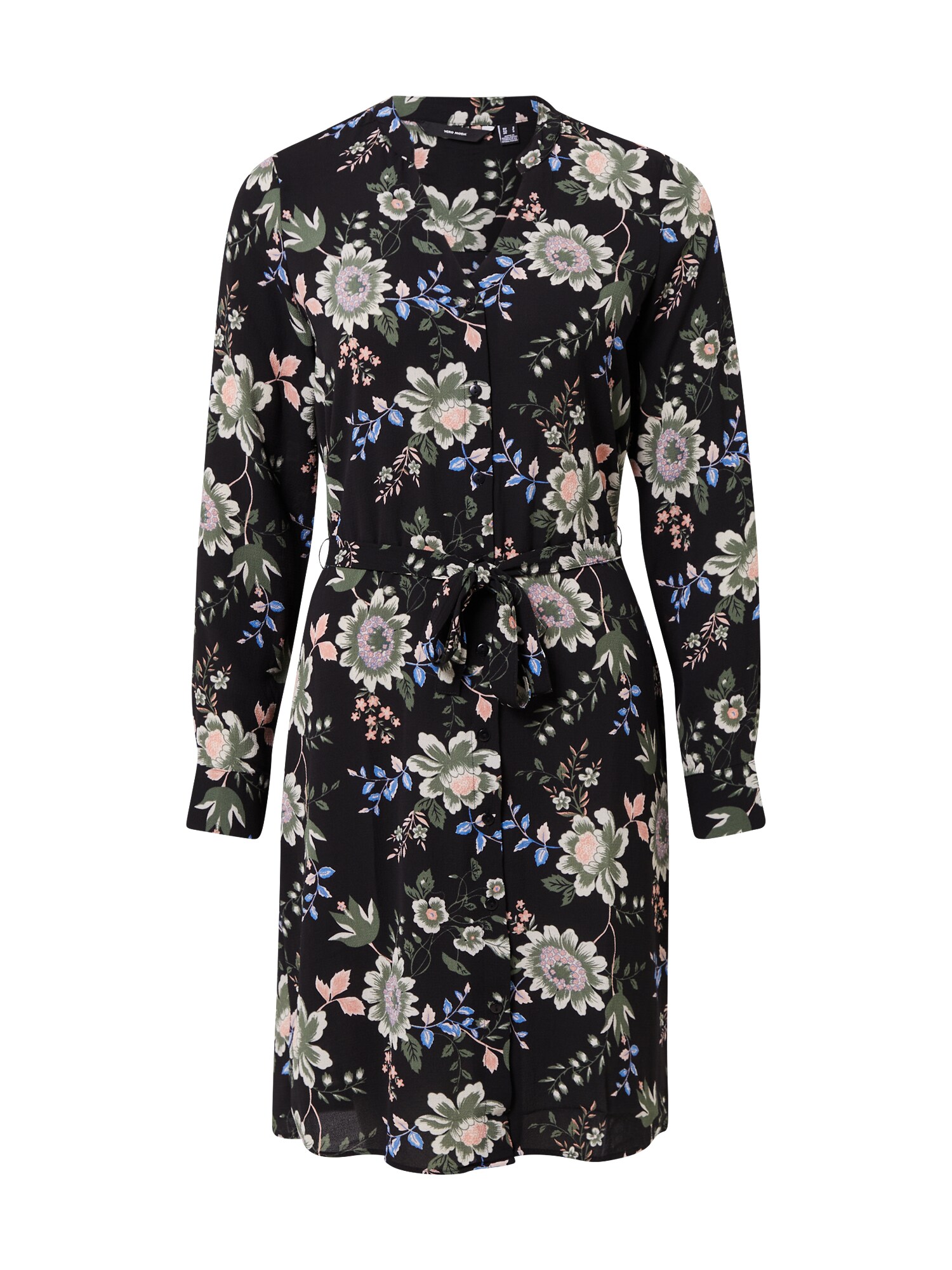 VERO MODA Palaidinės tipo suknelė 'Saga'  juoda / mėlyna / žalia / rožinė