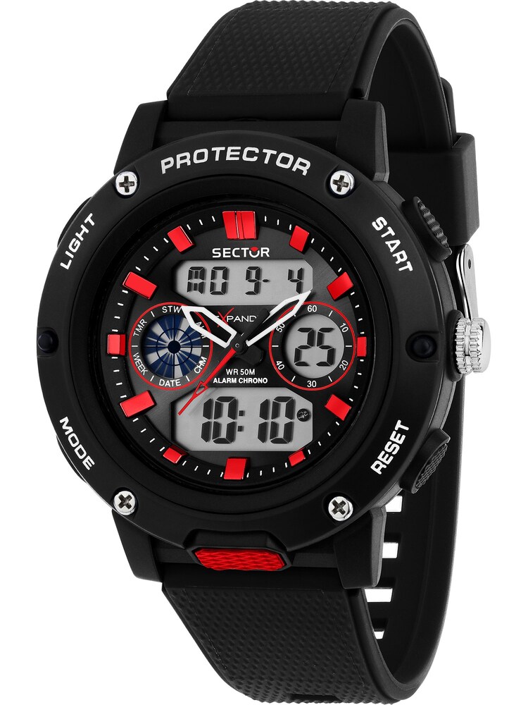 SECTOR Uhr Herren Größe One Size blutrot / schwarz / weiß