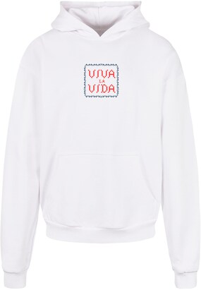 Merchcode Sweatshirt Marine / Lila / Vuurrood / Wit