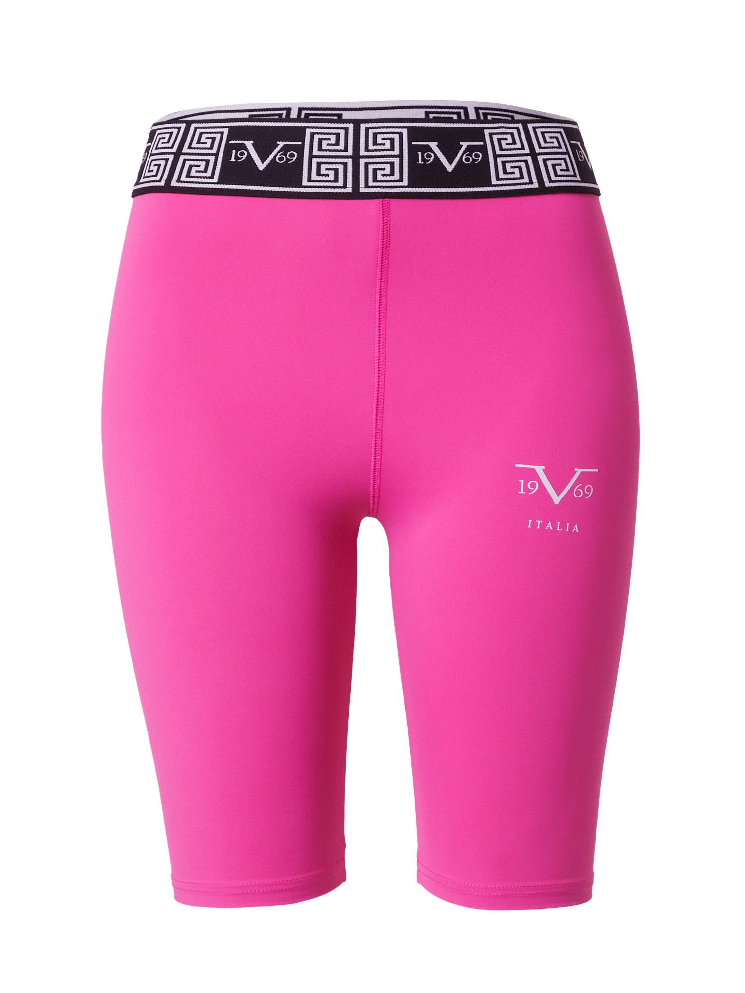 19V69 ITALIA Športne hlače 'ALEXA'  roza / črna / bela