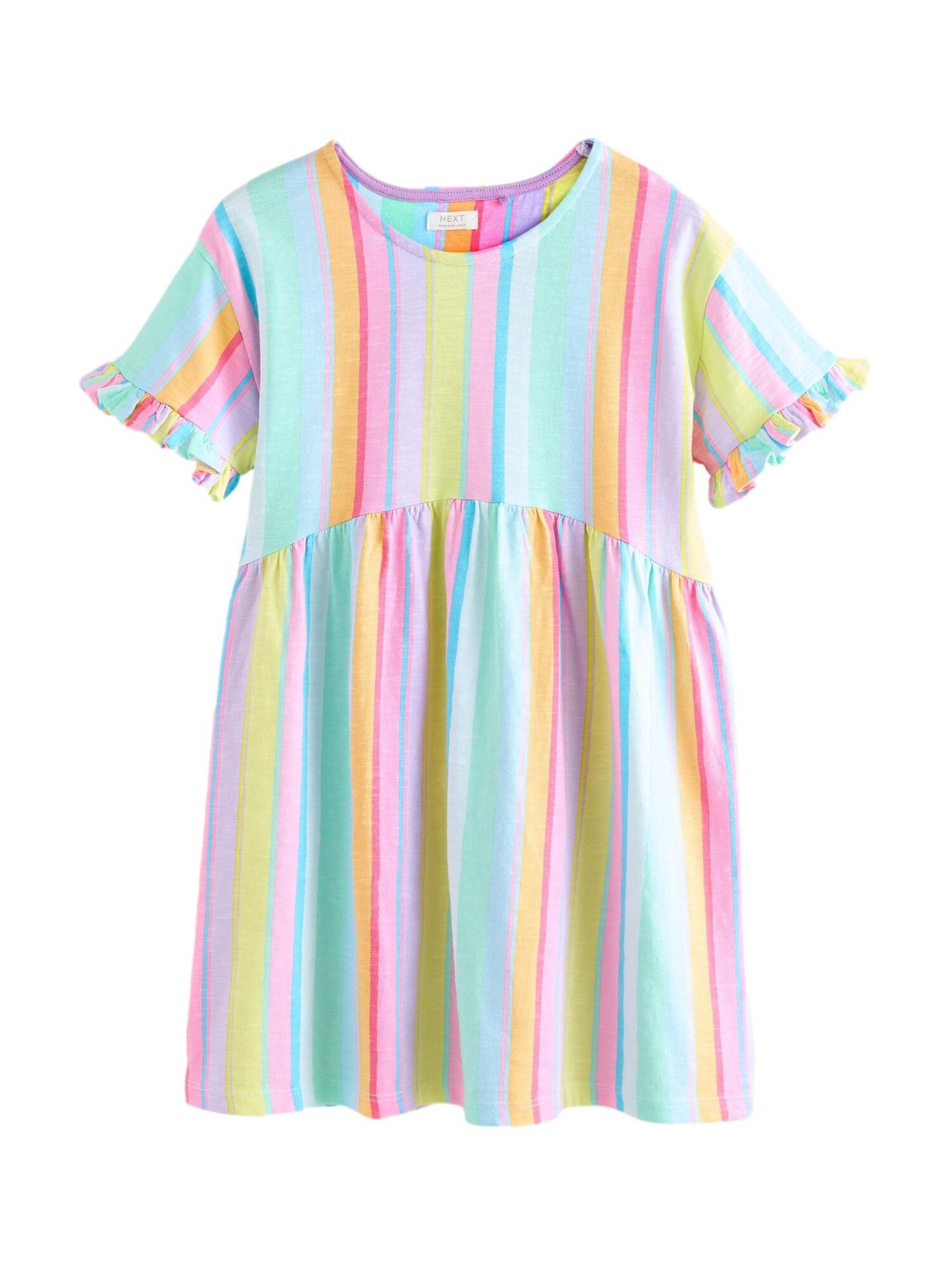 Next Rochie  albastru deschis / galben / portocaliu / roz