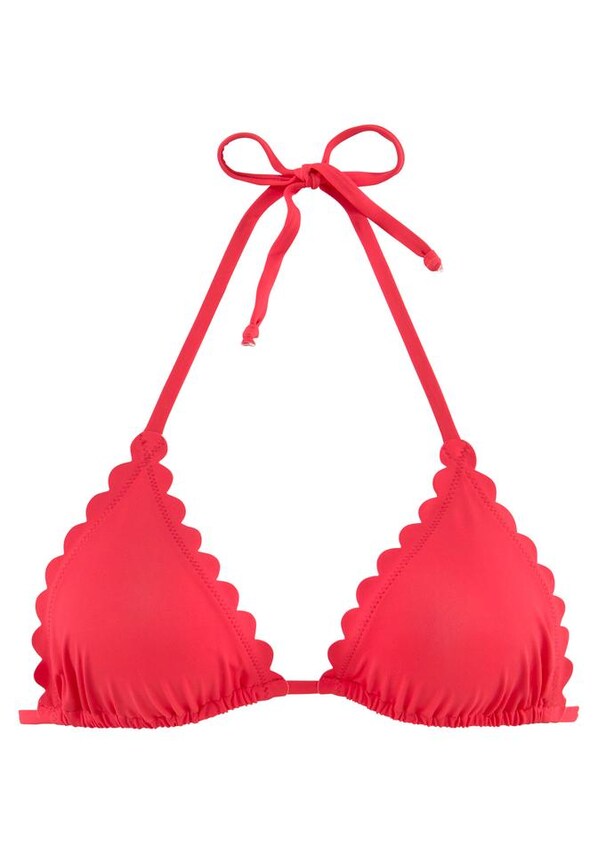 LASCANA, Bikini felső 'Scallop', piros, 1 kép a 4 közül