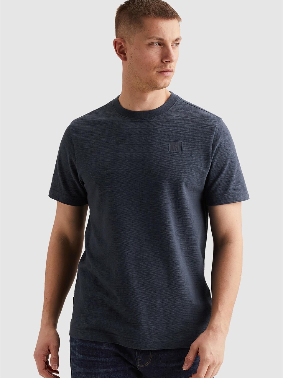 T-shirt 'T-shirt with jacquard stripe pattern'