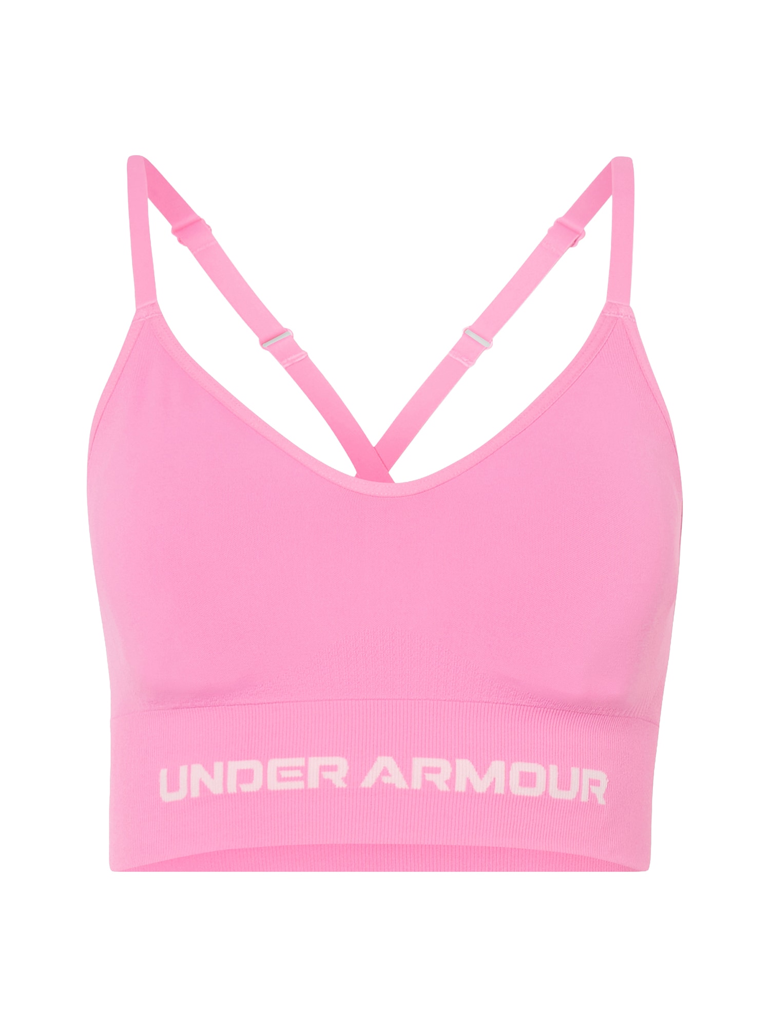 UNDER ARMOUR Sutien sport Vanish Seamless roz / alb