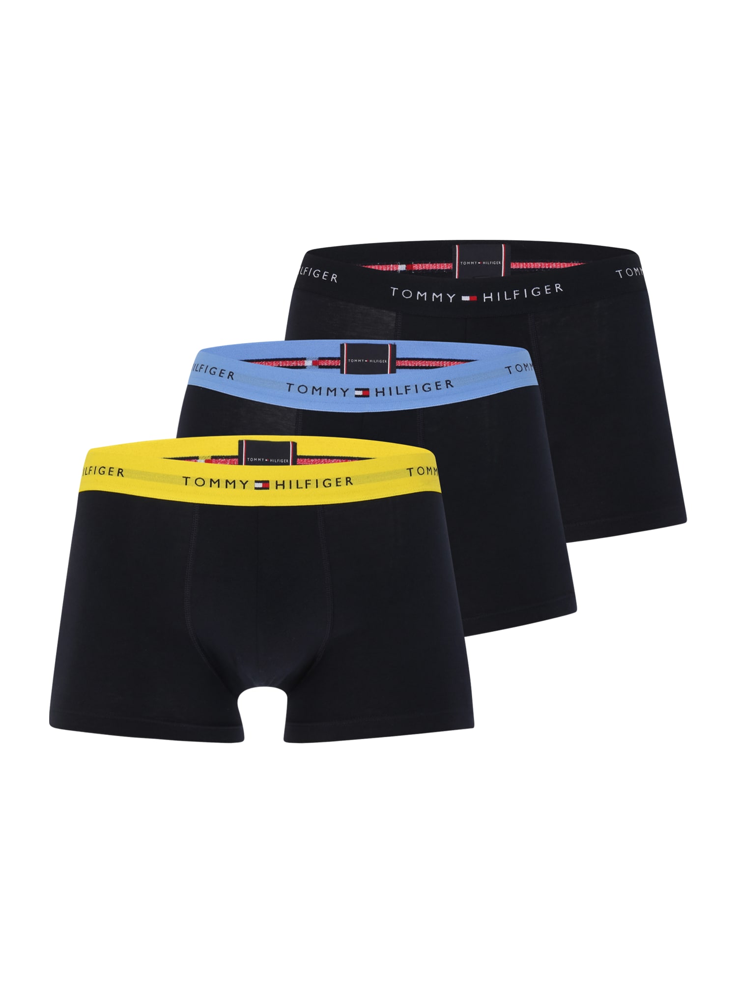 Tommy Hilfiger Underwear Boxeralsók 'Essential'  kék / tengerészkék / sárga / piros