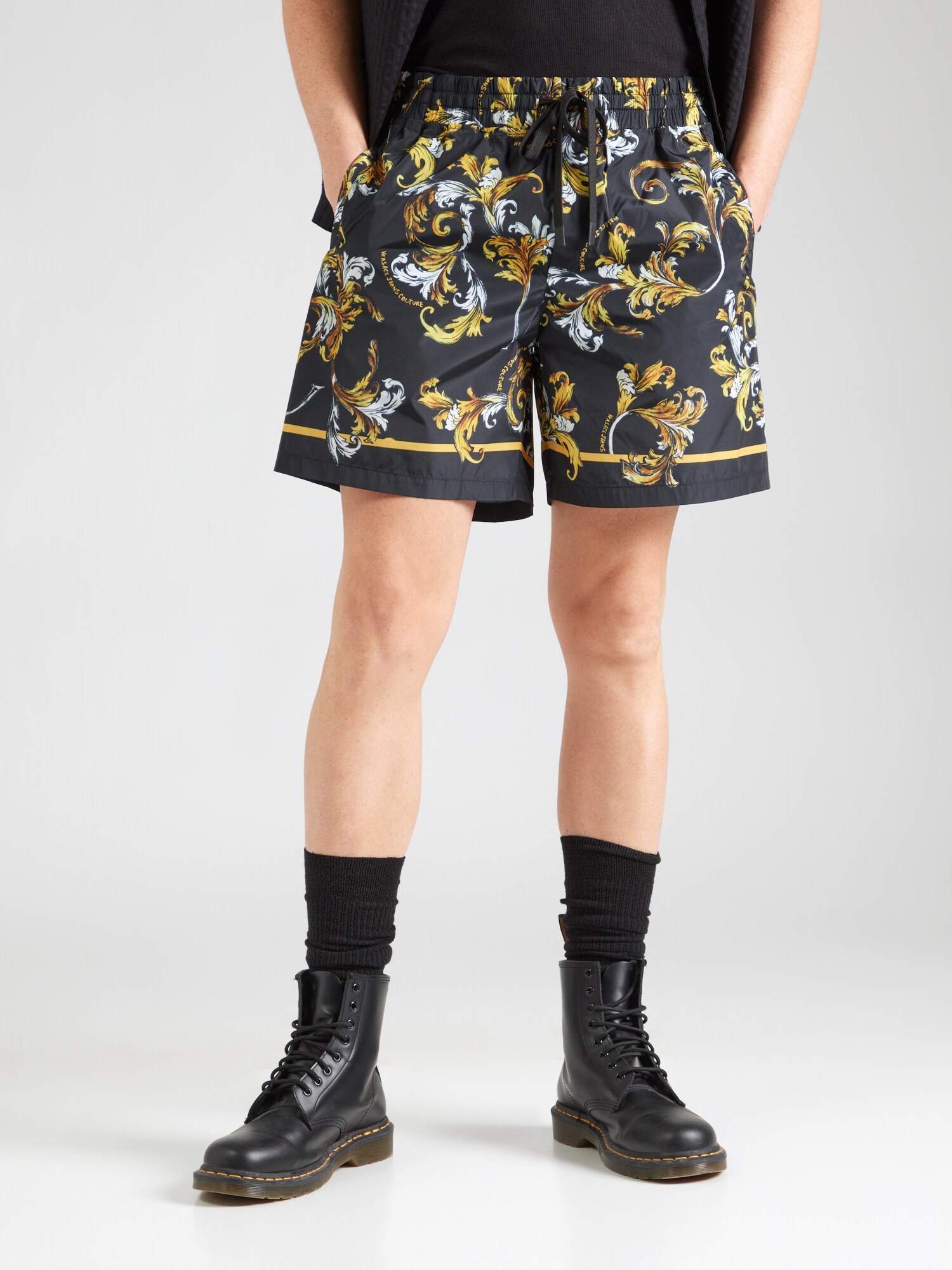 Versace Jeans Couture Nadrág  sárga / aranysárga / fekete / fehér termék 2. képe