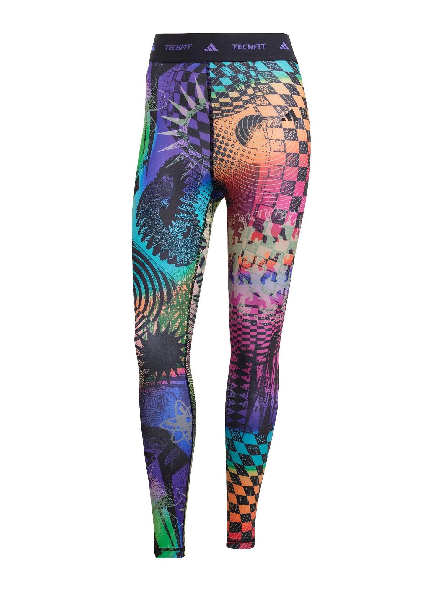 ADIDAS PERFORMANCE Pantaloni sport  galben / verde / lila / portocaliu