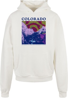 Merchcode Sweatshirt ‘Peanuts – Colorado’ Blauw / Lila / Zwart / Wit