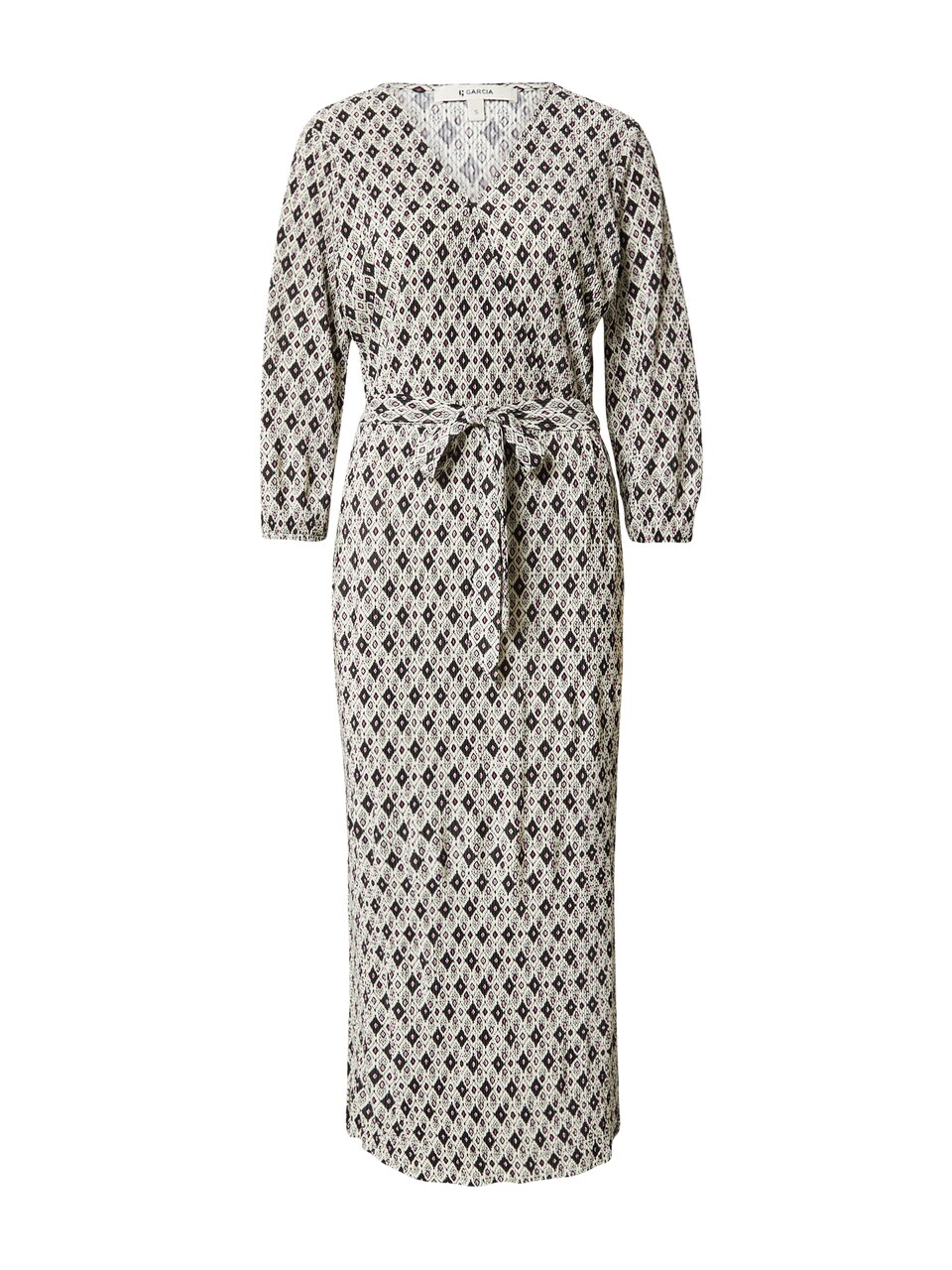 Klänning beige / rödmelerad