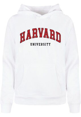 Merchcode Sweatshirt ‘Harvard University’ Robijnrood / Zwart / Wit