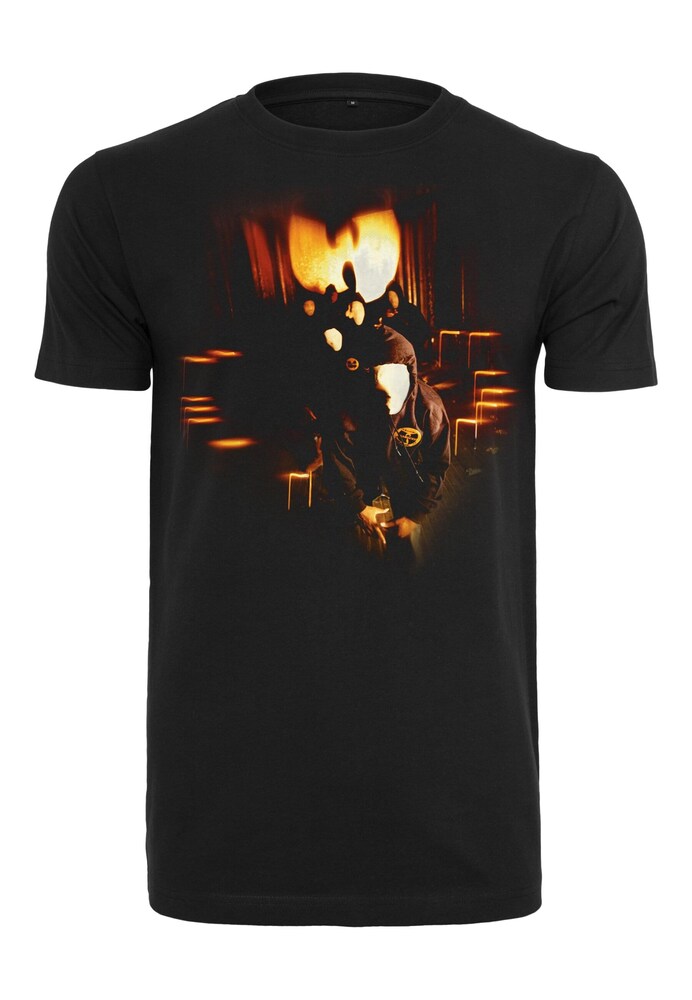 Mister Tee Shirt 'Wu-Wear Masks' Herren Größe M dunkelgelb / orange / schwarz