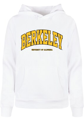 Merchcode Sweatshirt ‘Berkeley University’ Goudgeel / Zwart / Wit