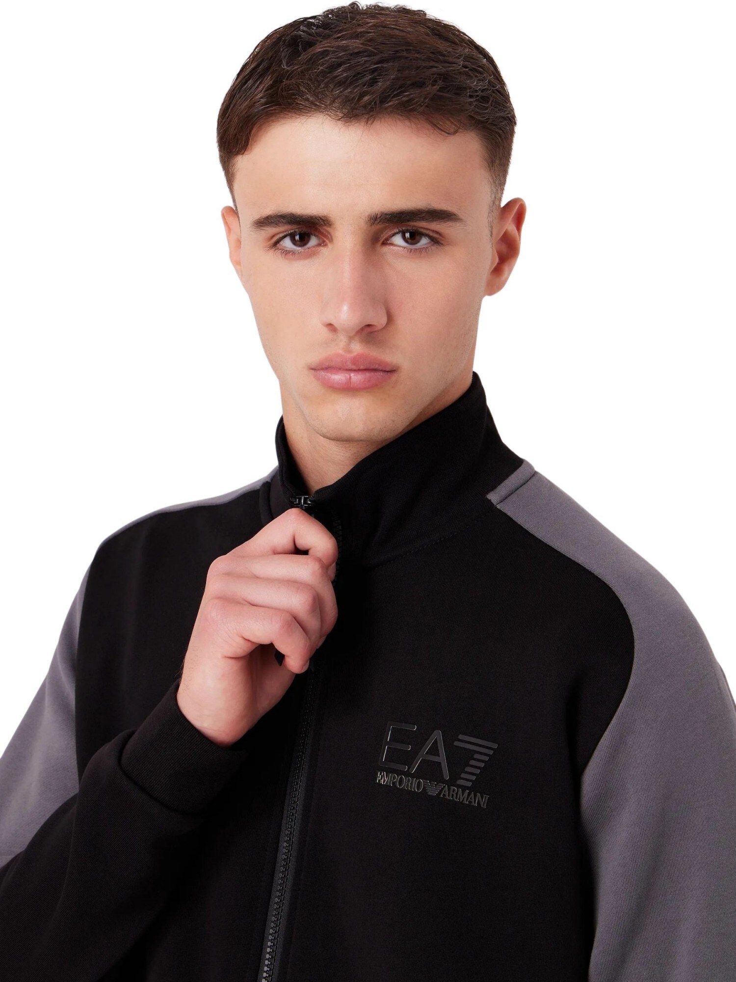 EA7 Emporio Armani Joggingová súprava neónovo žltá / sivá / čierna (obrázok 3)