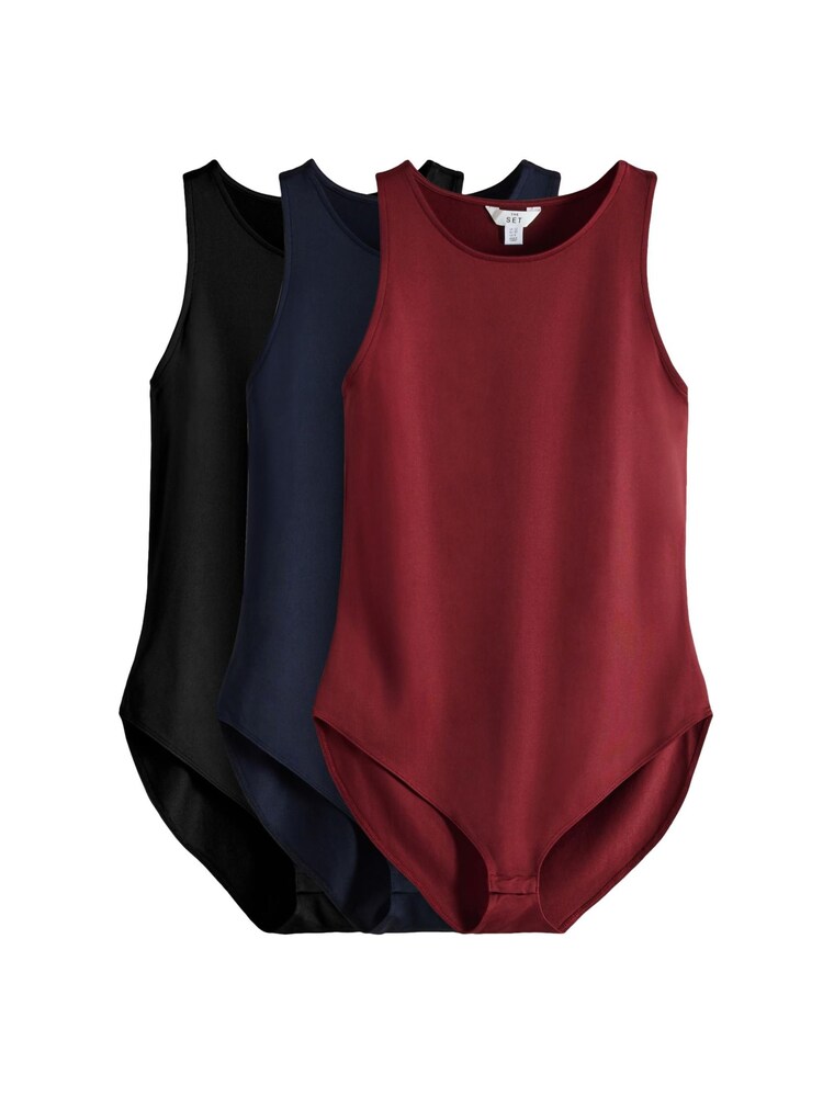 The Set Body Damen Größe S navy / dunkelrot / schwarz