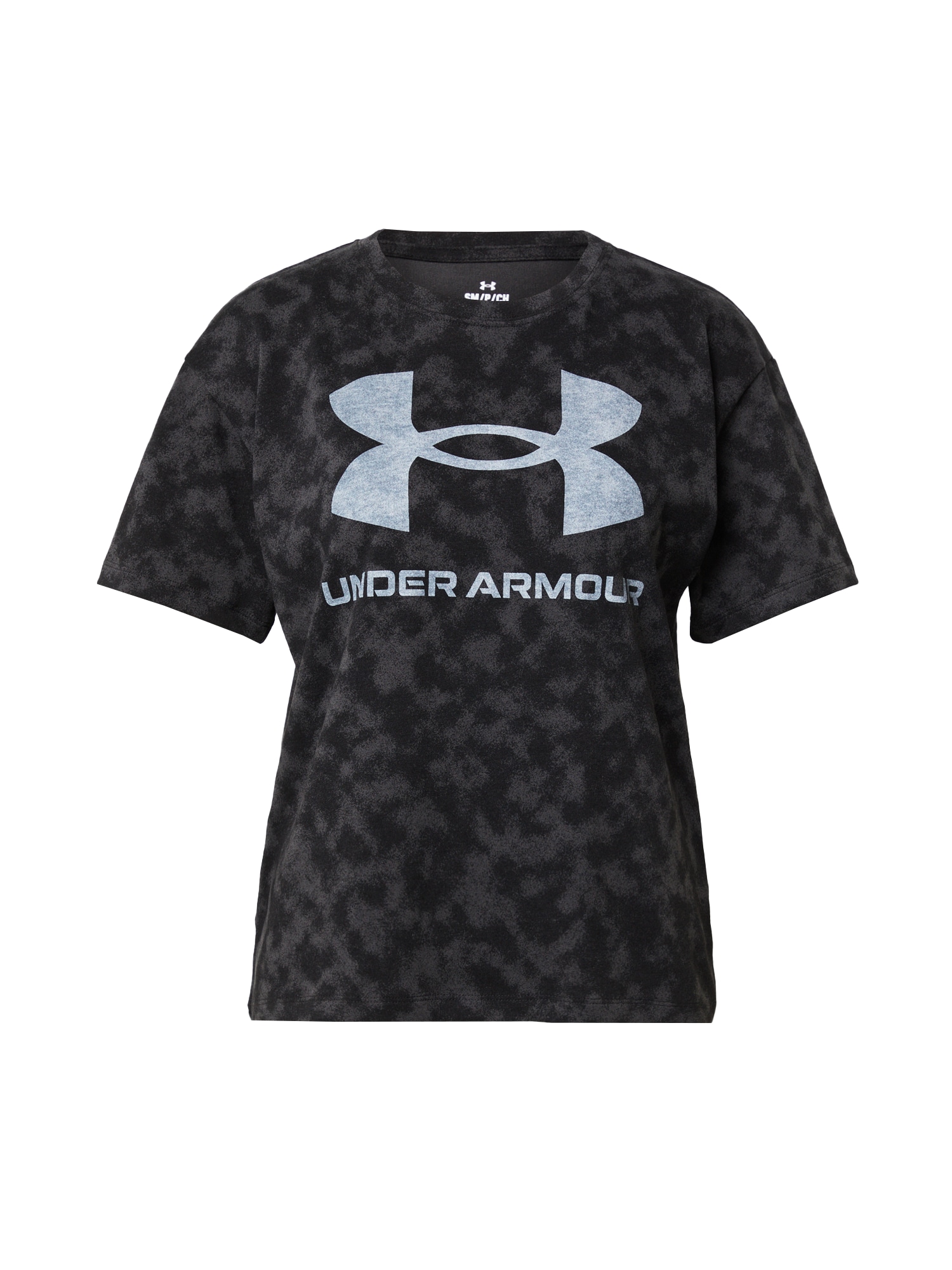 UNDER ARMOUR Tehnička sportska majica  siva / crna