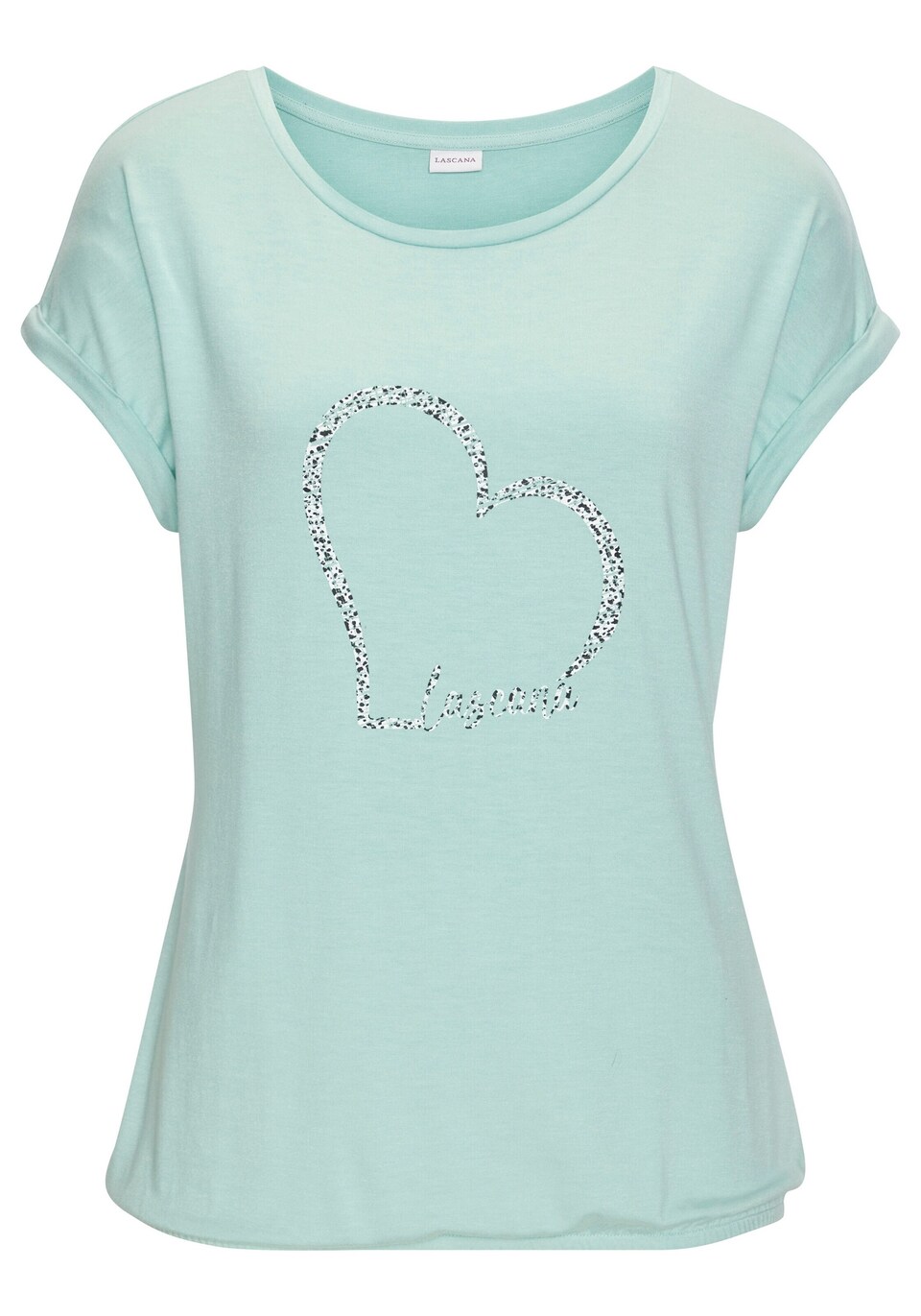 T-shirt mint / svart