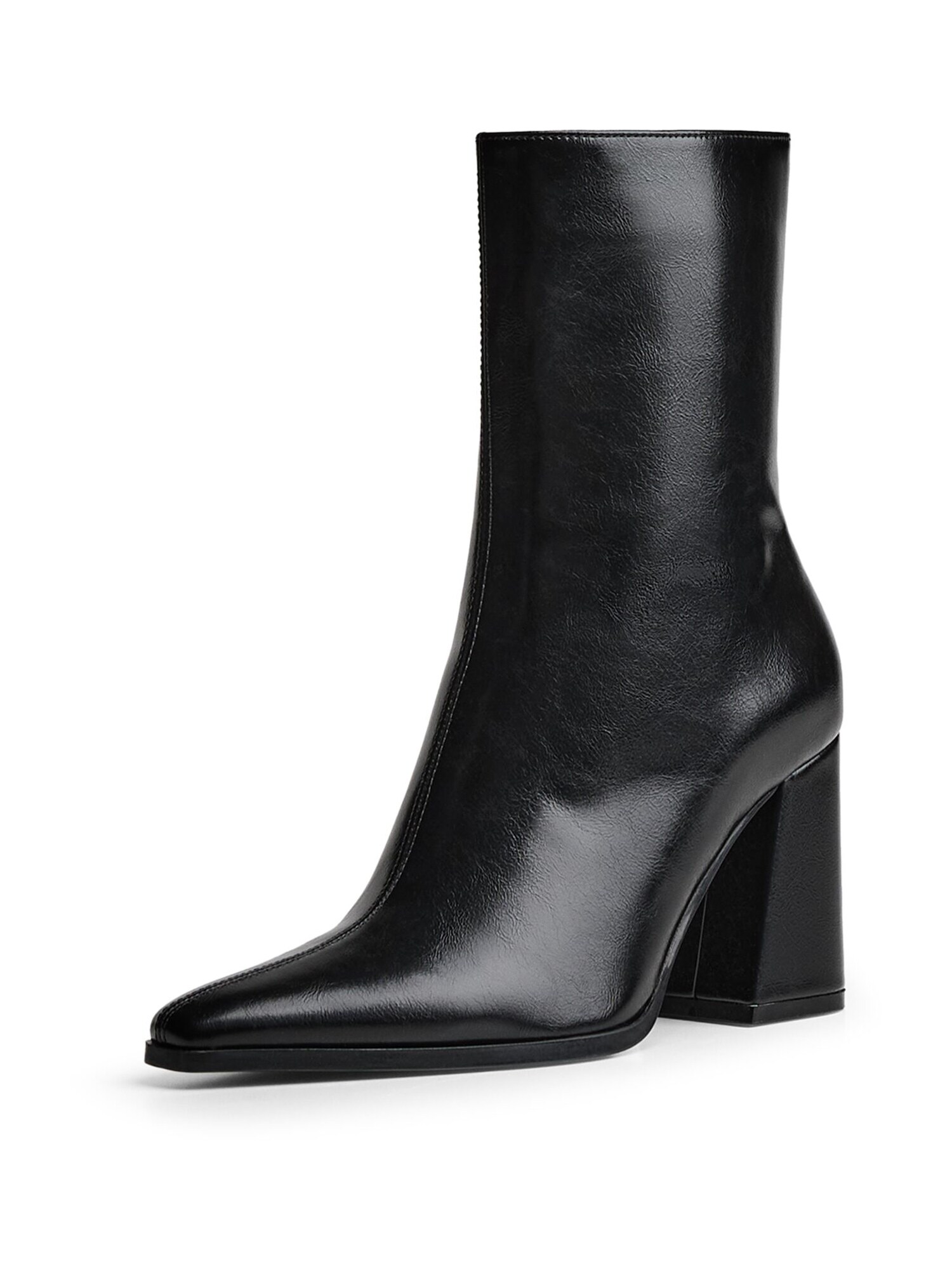 Bershka Botine  negru