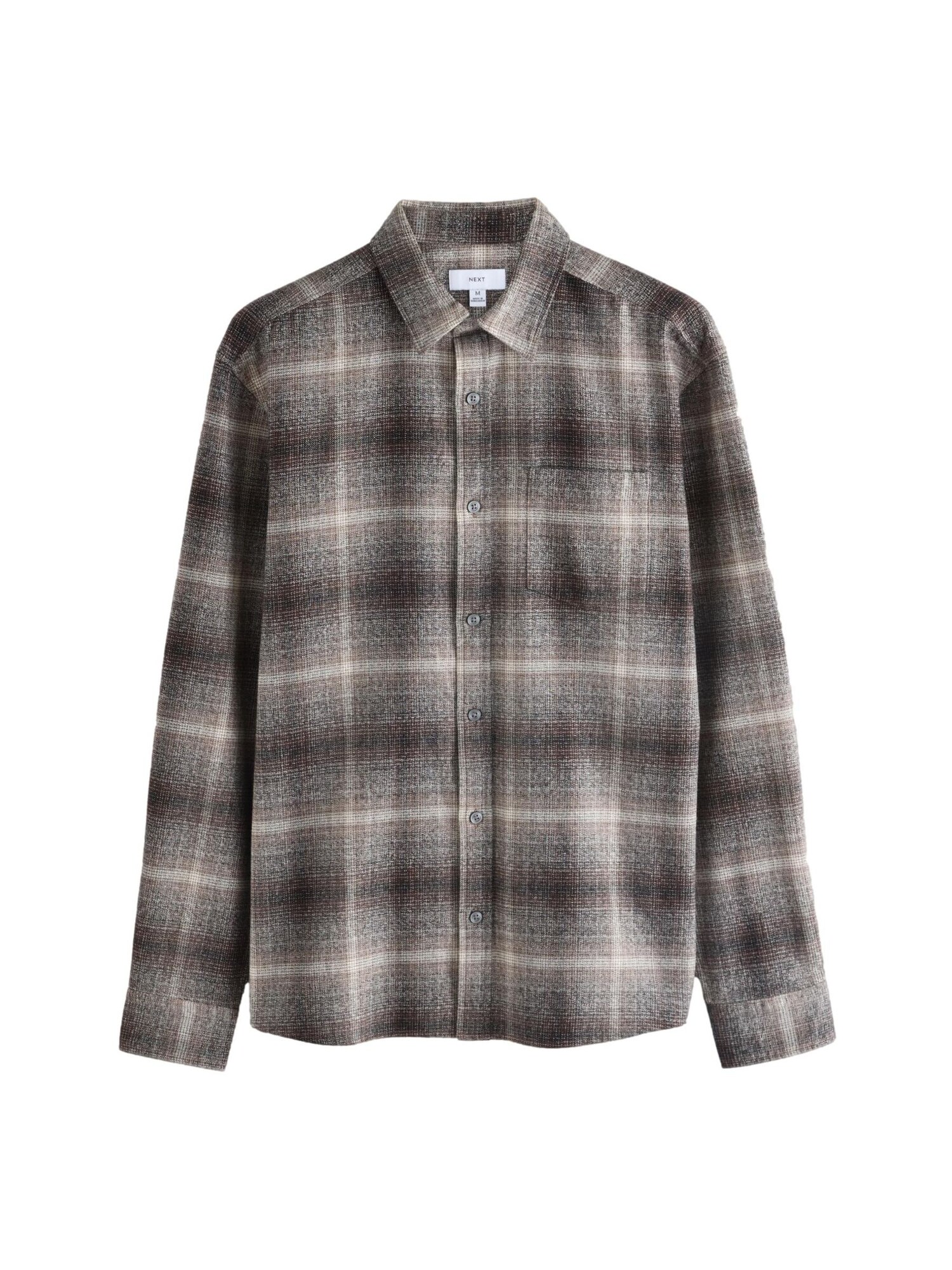 Next Cămașă  maro / gri / alb
