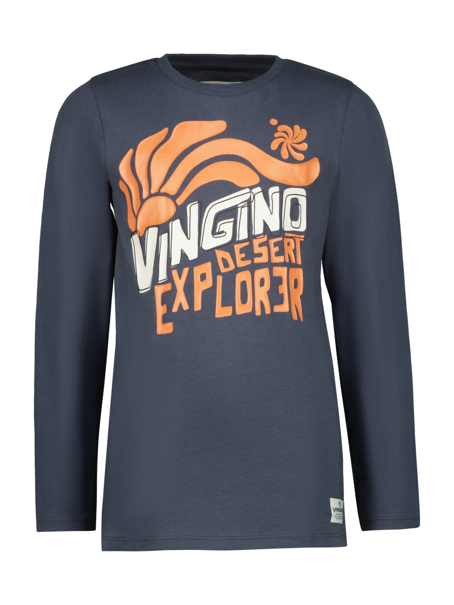 VINGINO Tričko 'Jex'  modrosivá / oranžová / biela