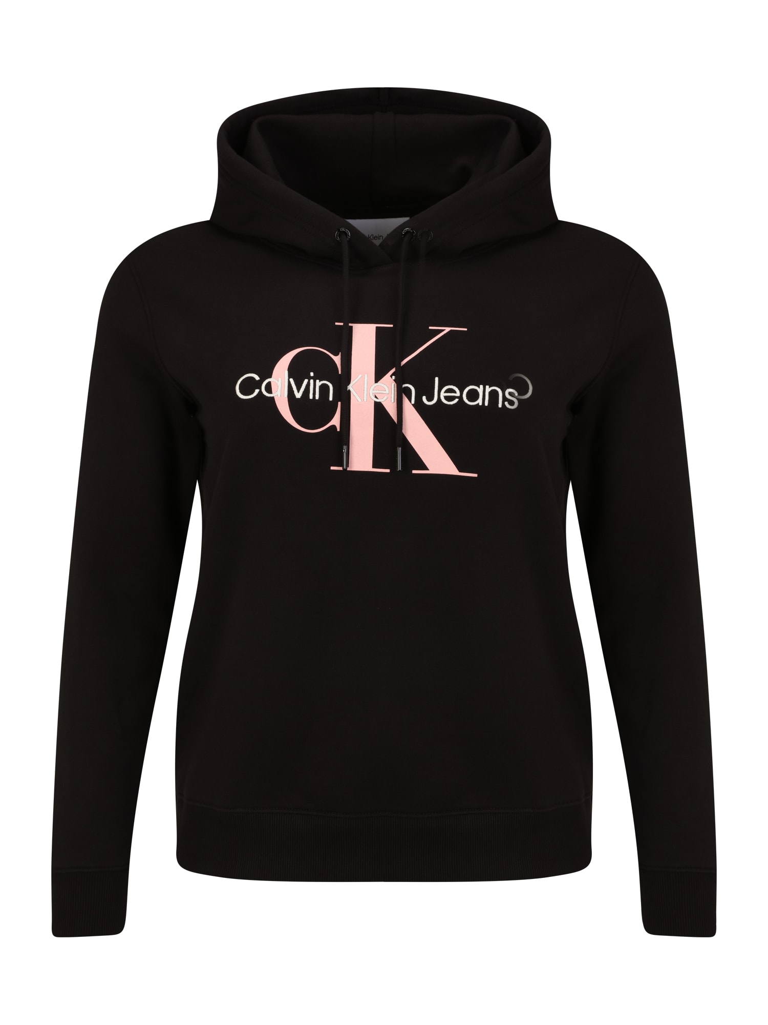 Calvin Klein Jeans Curve Sportisks džemperis rožkrāsas / melns / balts
