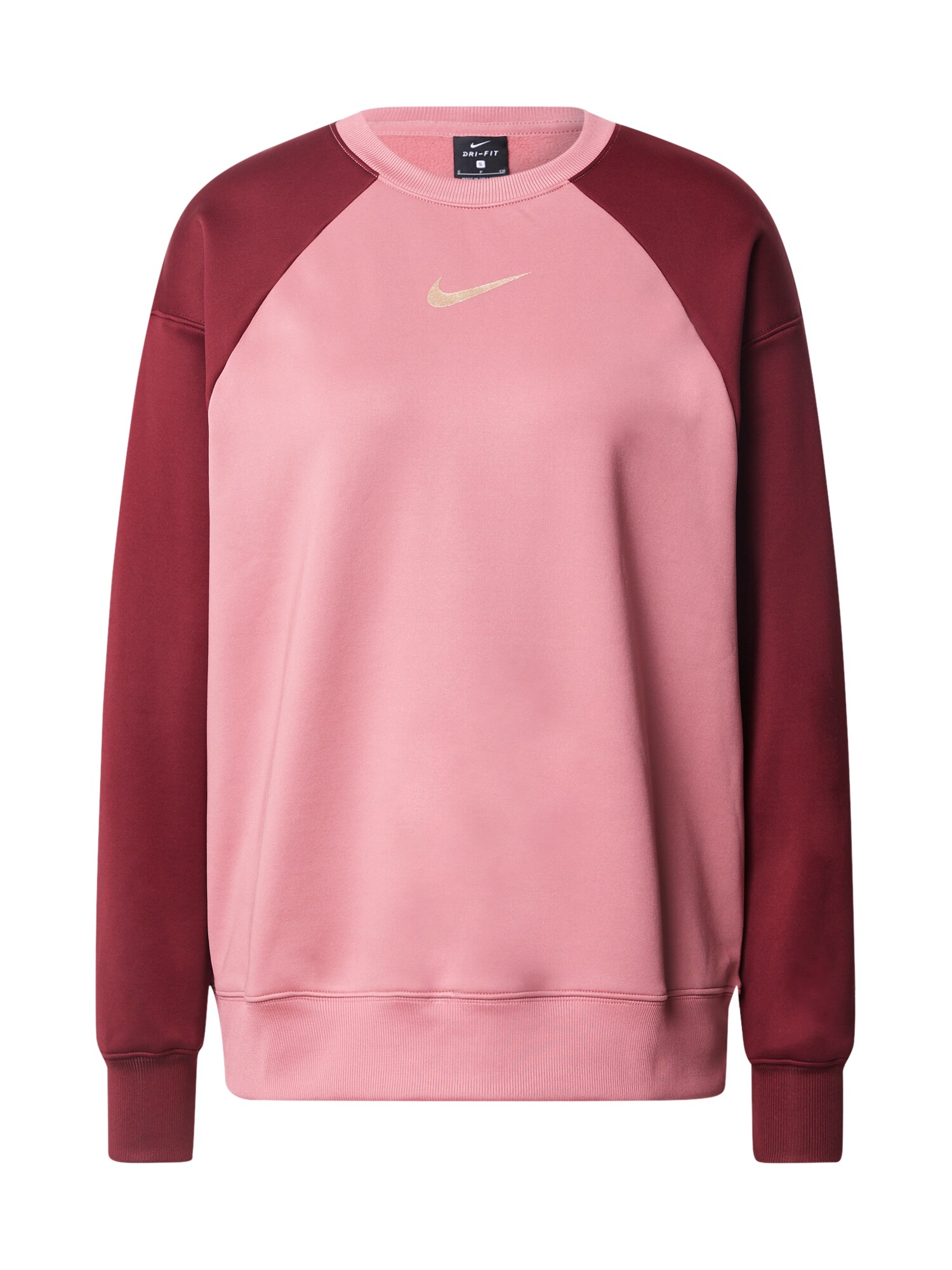 NIKE Sportinio tipo megztinis 'Therma'  rožių spalva / vyno raudona spalva