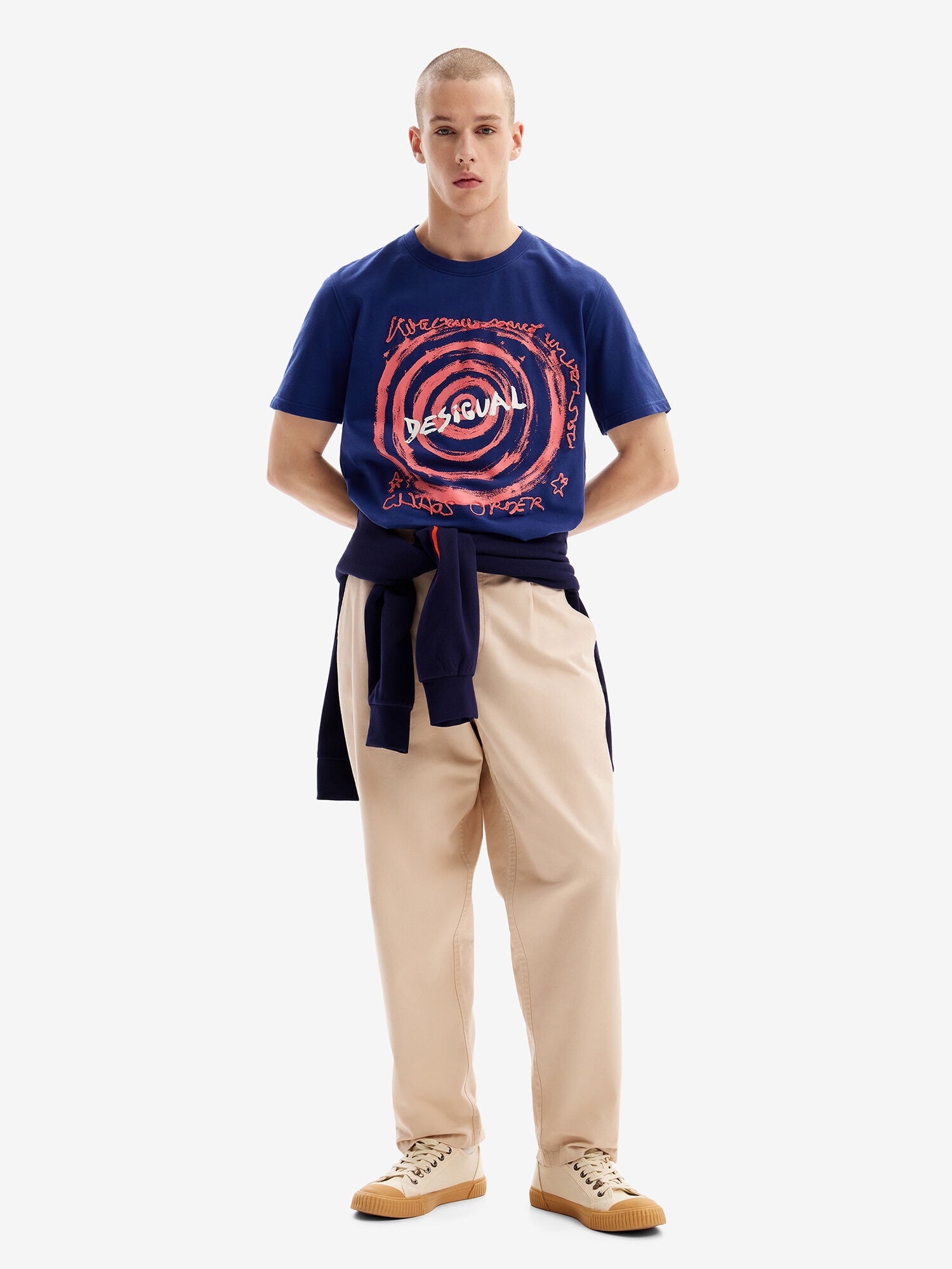 Desigual Póló  encián / dinnye / fehér termék 2. képe