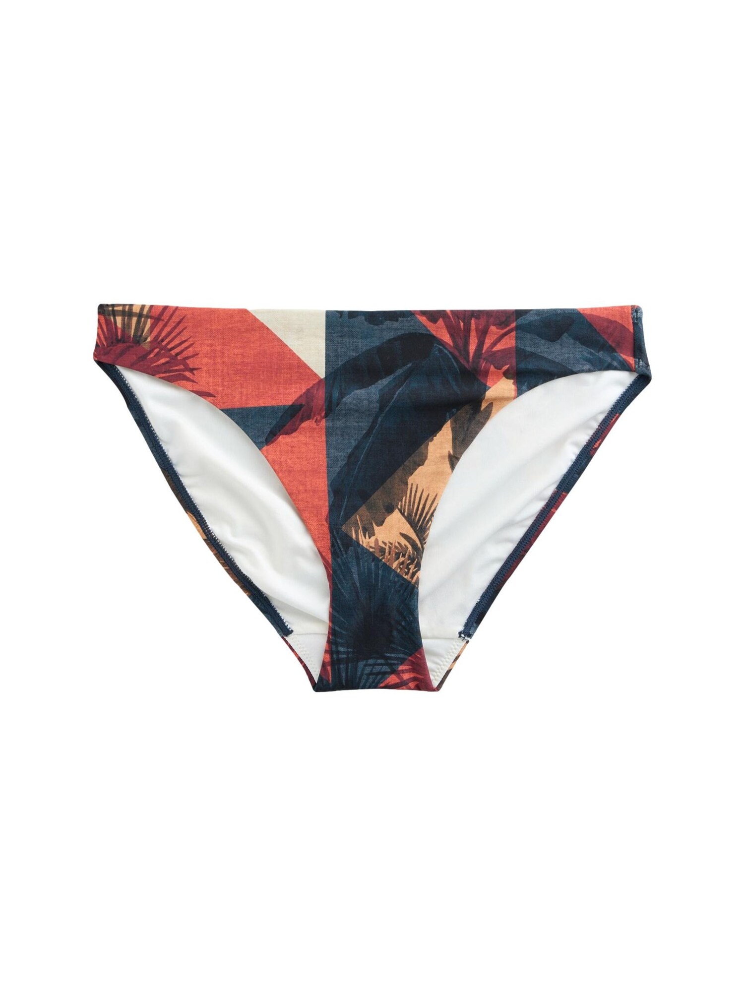 Next Slip costum de baie  bej / gri închis / portocaliu / portocaliu închis