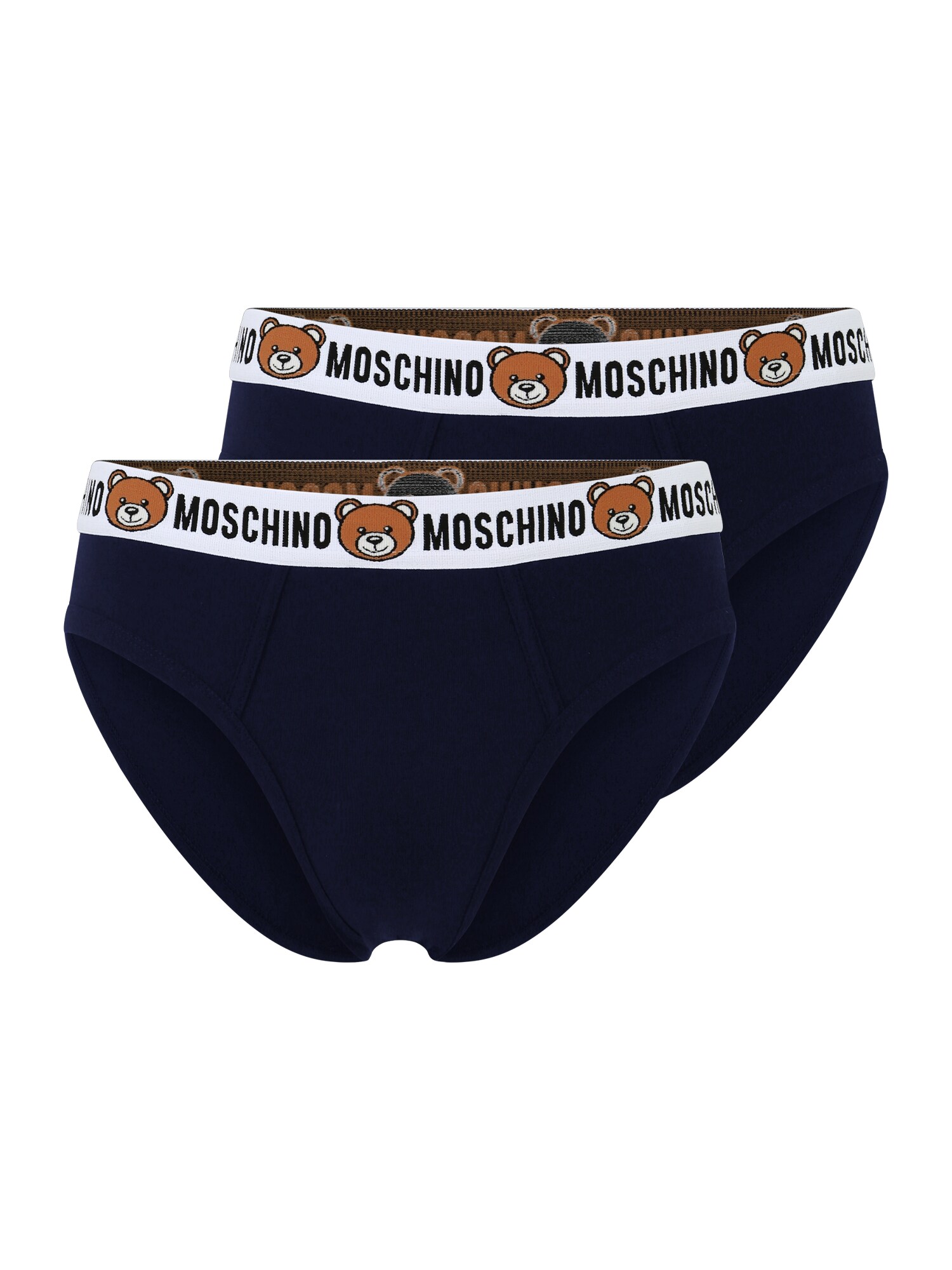 Moschino Underwear Vyriškos kelnaitės tamsiai mėlyna / karamelės / balta