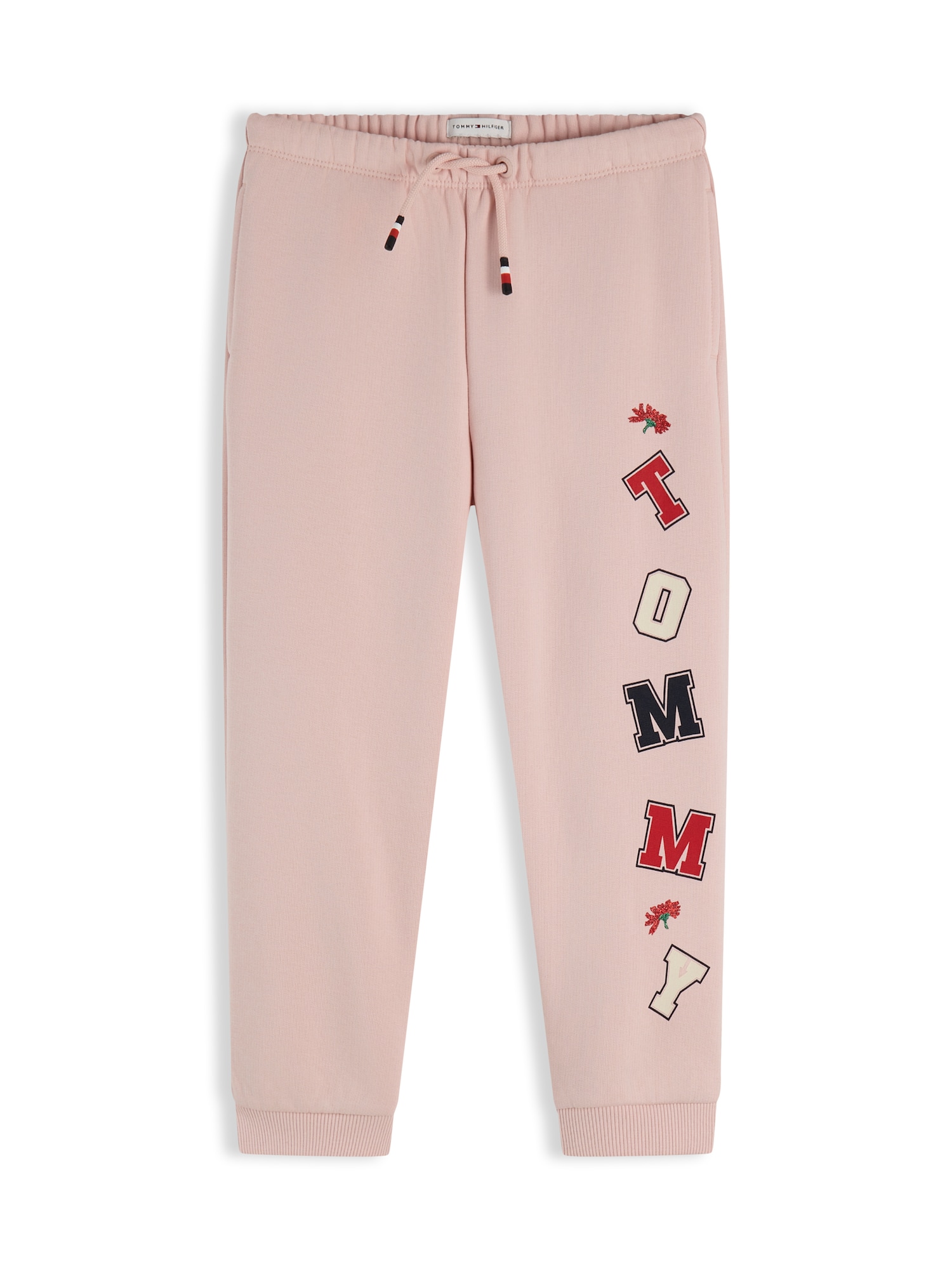 TOMMY HILFIGER Pantaloni ecru / albastru marin / rosé / roșu