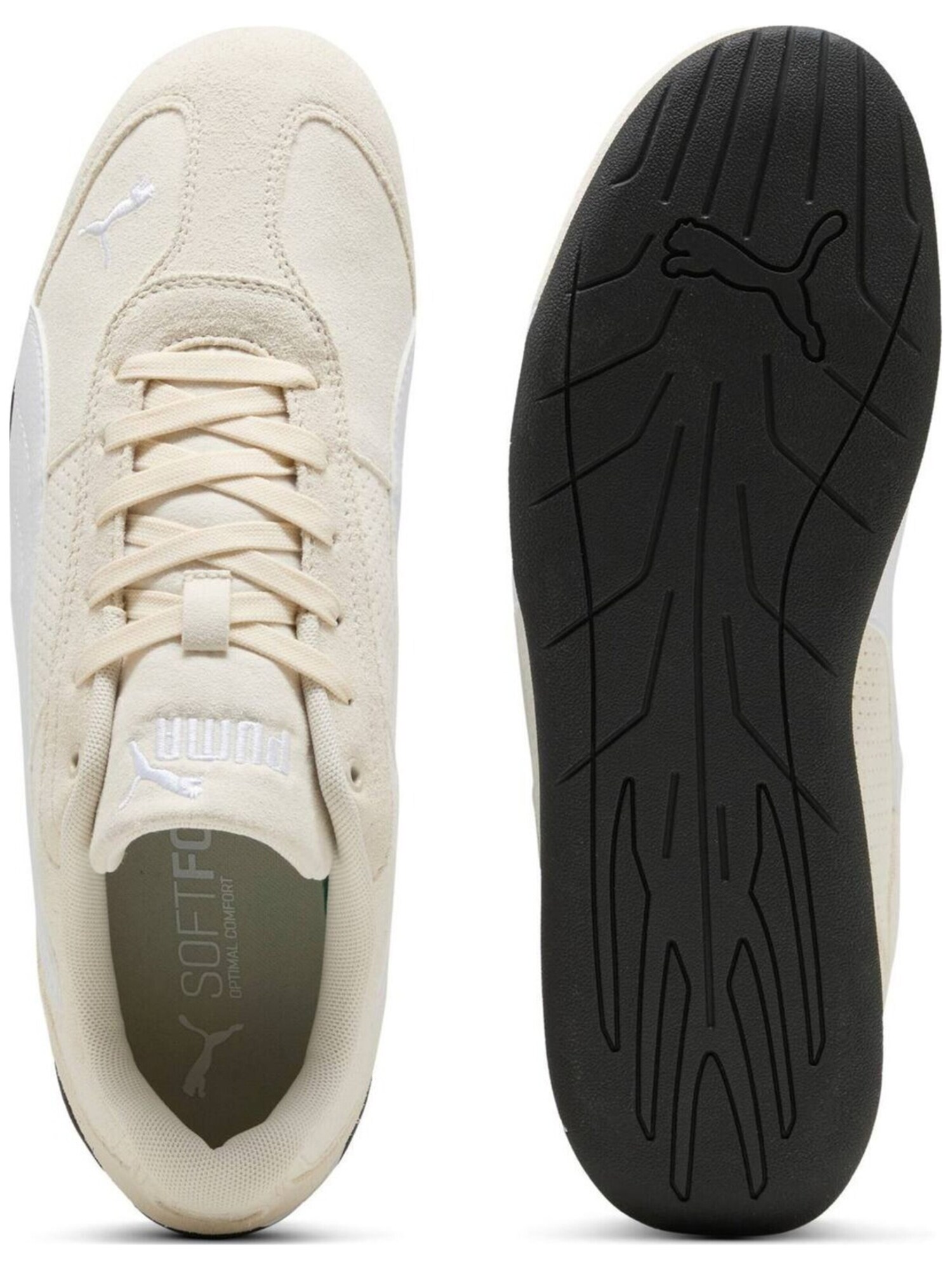PUMA Zapatillas deportivas bajas beige claro / blanco – imagen 4
