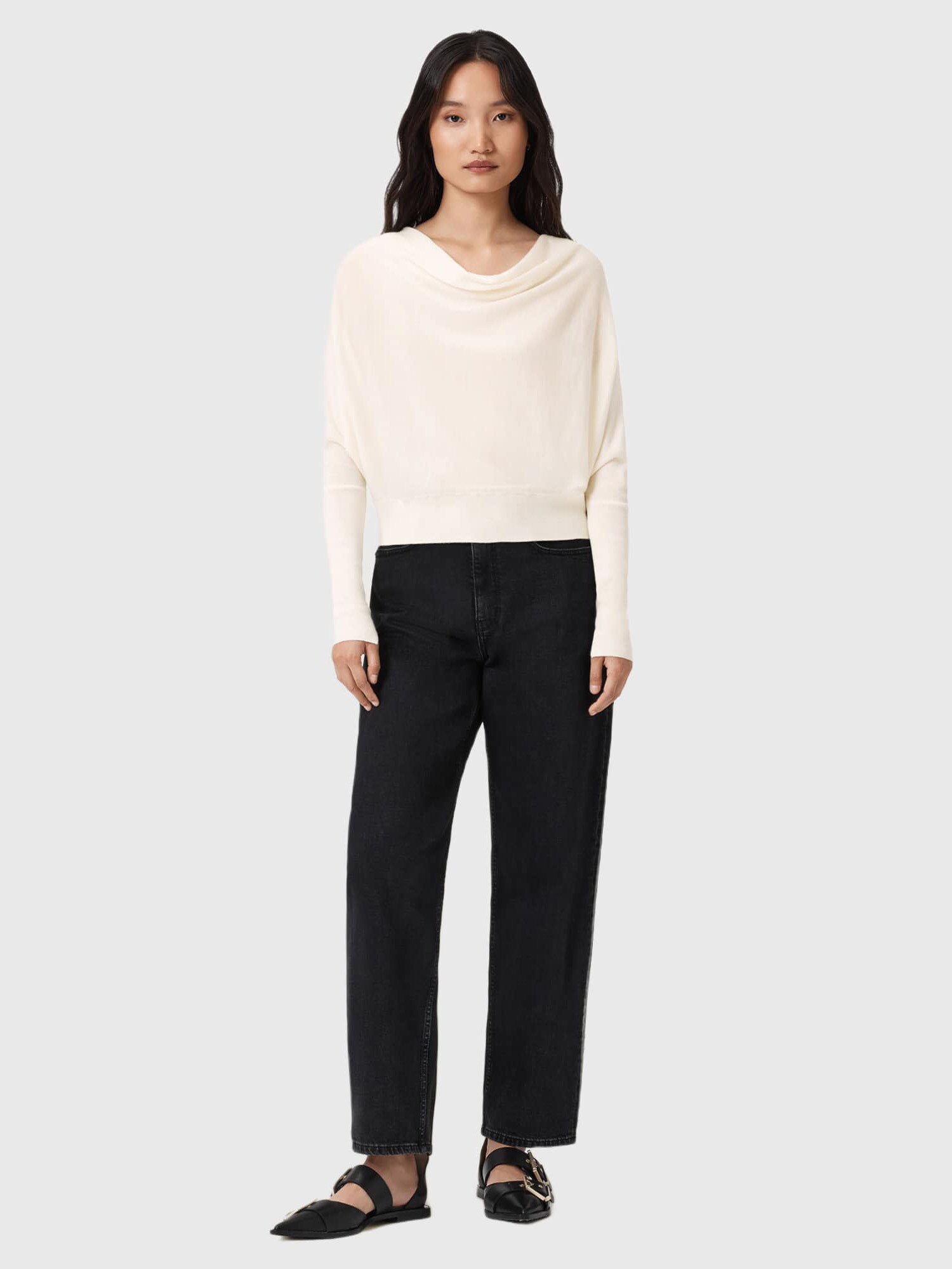 AllSaints Jersey 'Ridley'  blanco lana – imagen 4