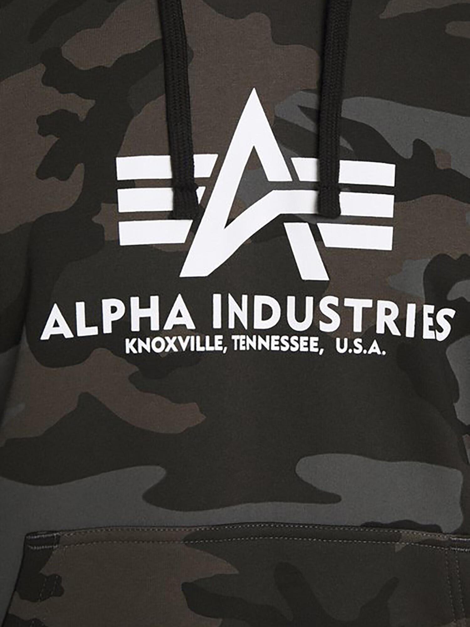 ALPHA INDUSTRIES Sudadera 'Basic Camo'  negro – imagen 4