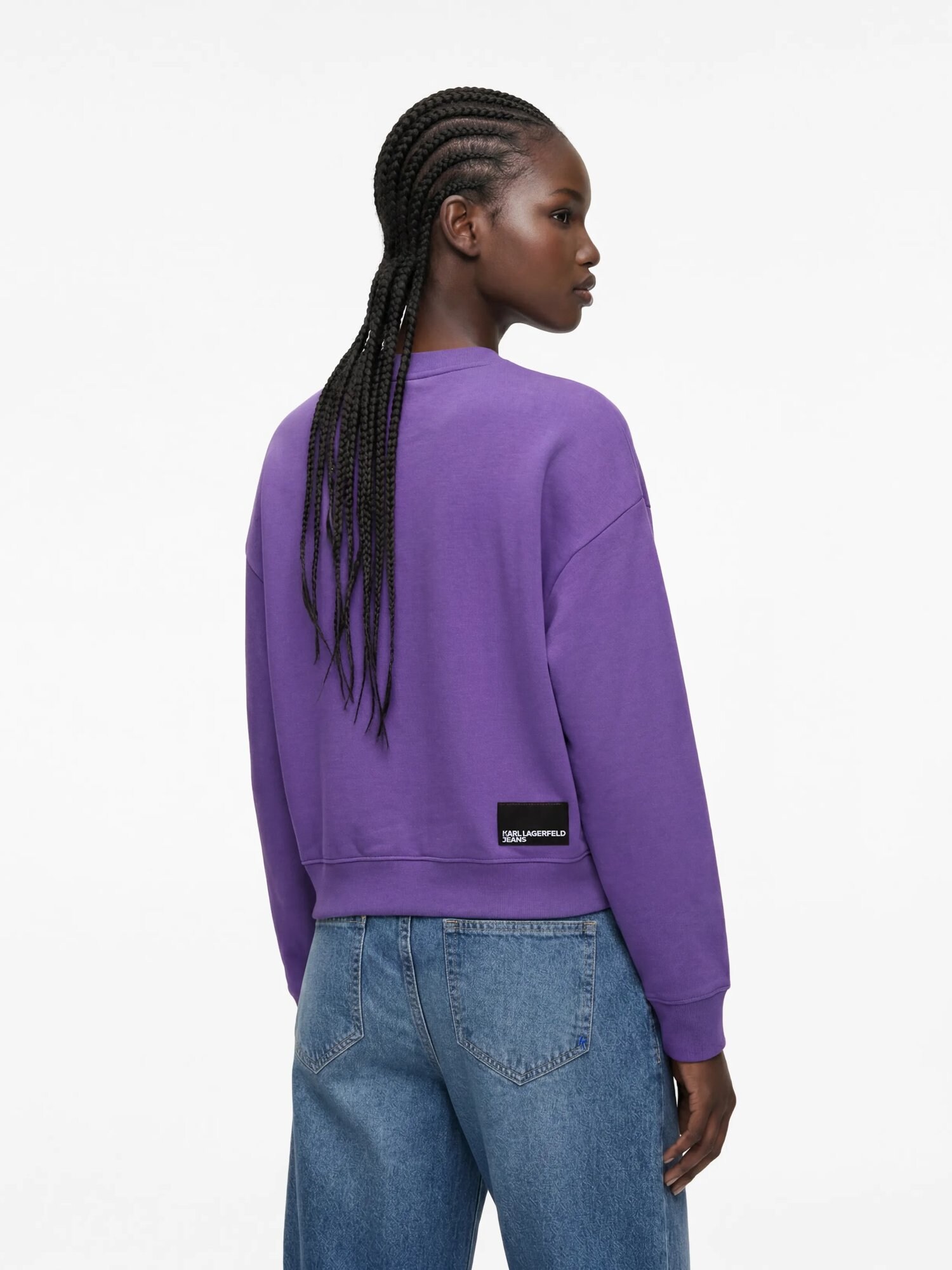 KARL LAGERFELD JEANS Sudadera  lila / negro – imagen 8