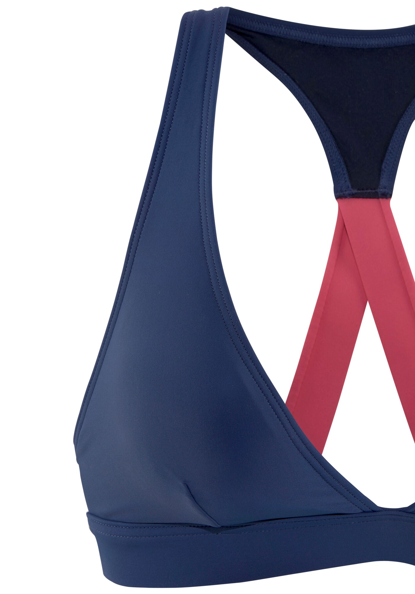 LASCANA ACTIVE Sport bikini felső  tengerészkék / lilásvörös termék 2. képe