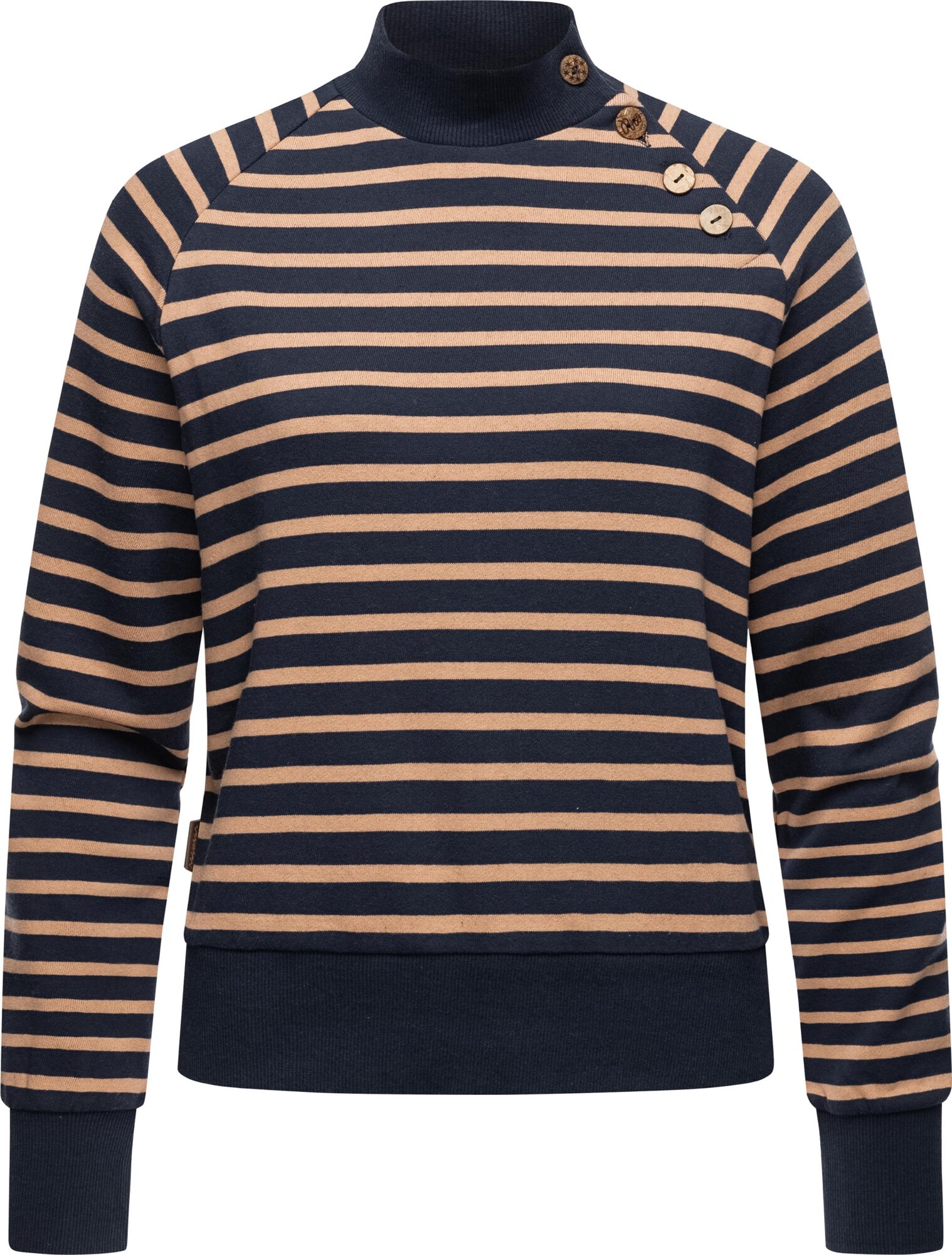 Ragwear Sveter 'Majjorka'  piesková / tmavomodrá
