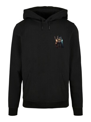 F4NT4STIC Sweatshirt ‘Wizard Cat’ Gemengde kleuren / Zwart