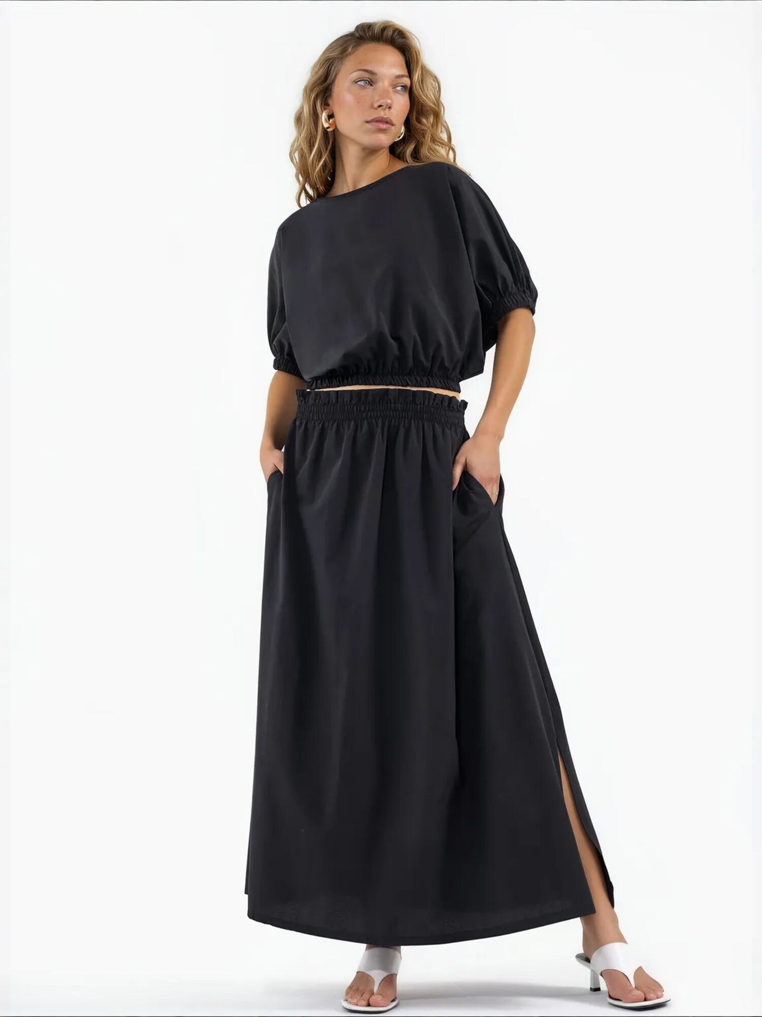 MSN Collection Jednodijelna pidžama 'Zweiteiliges Set' crna