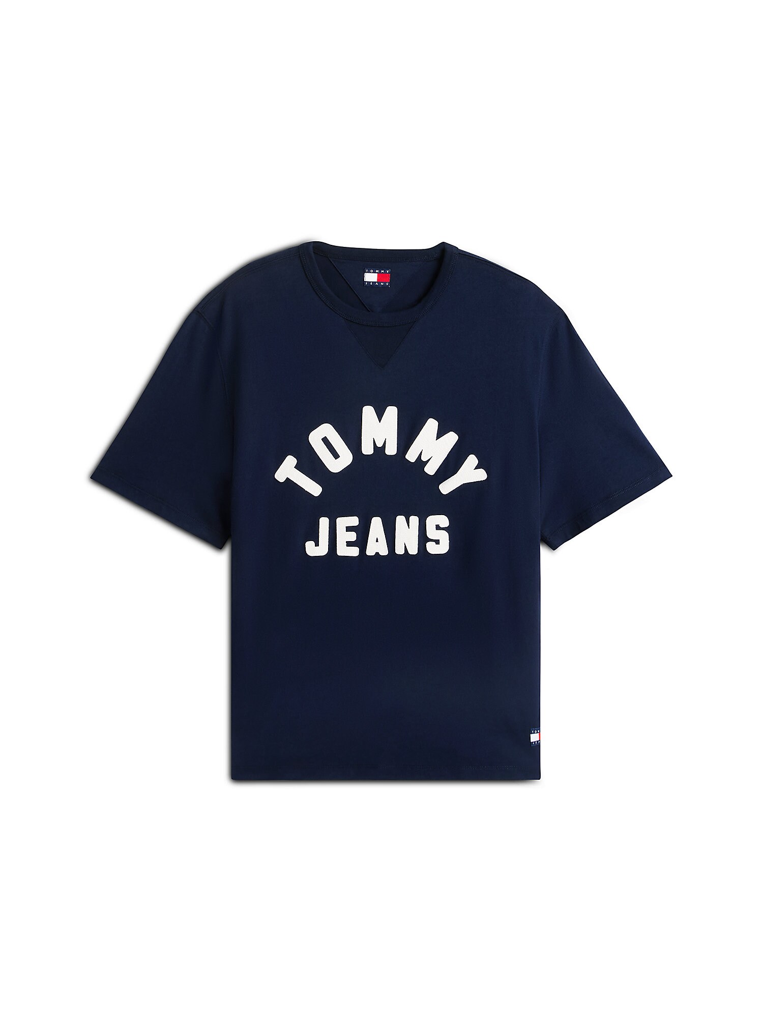 Tommy Jeans Tricou 90S NEW CLASSIC bleumarin / alb