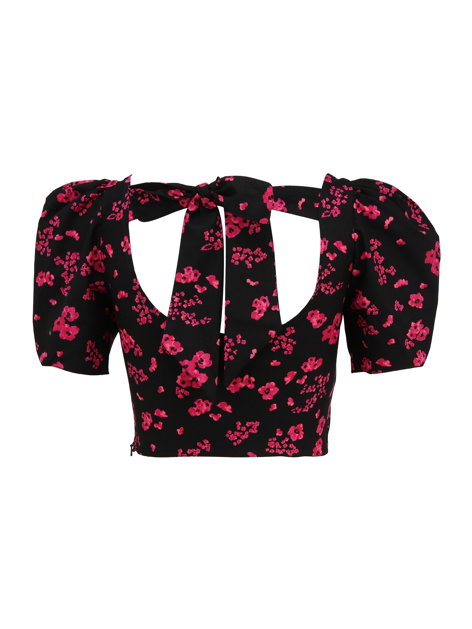 Miss Selfridge Petite Póló 'Fuschia'  fukszia / neon-rózsaszín / fekete termék 2. képe