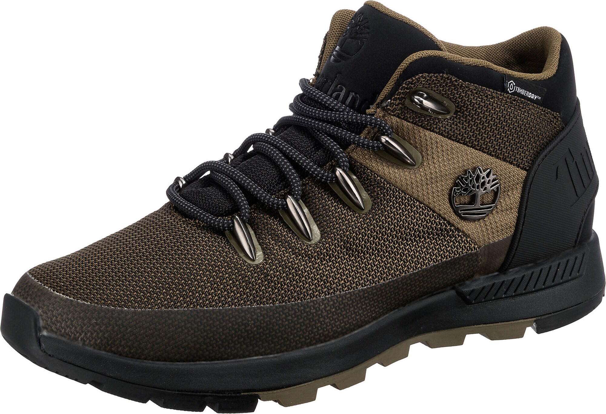TIMBERLAND Šnurovacie čižmy 'Sprint Trekker'  hnedá / tmavozelená / čierna