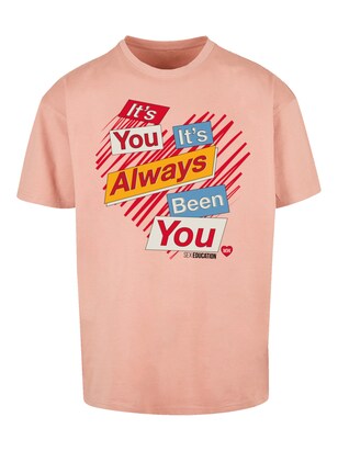 F4NT4STIC Shirt ‘Sex Education It’s Always You Netflix TV Series’ Nude / Blauw / Oranje / Donkerrood