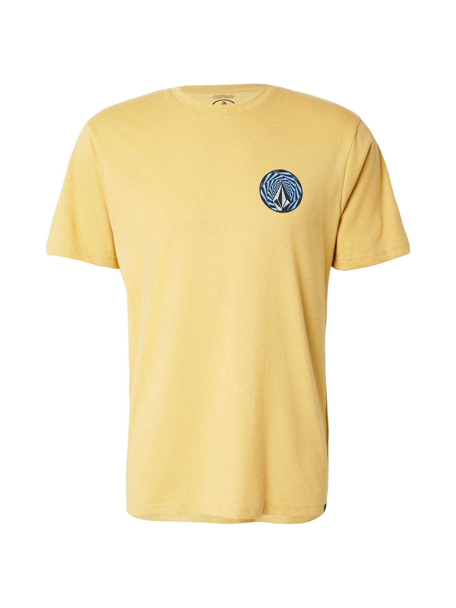 Volcom Tricou RINGSTONE albastru deschis / galben lămâie / negru / alb natural