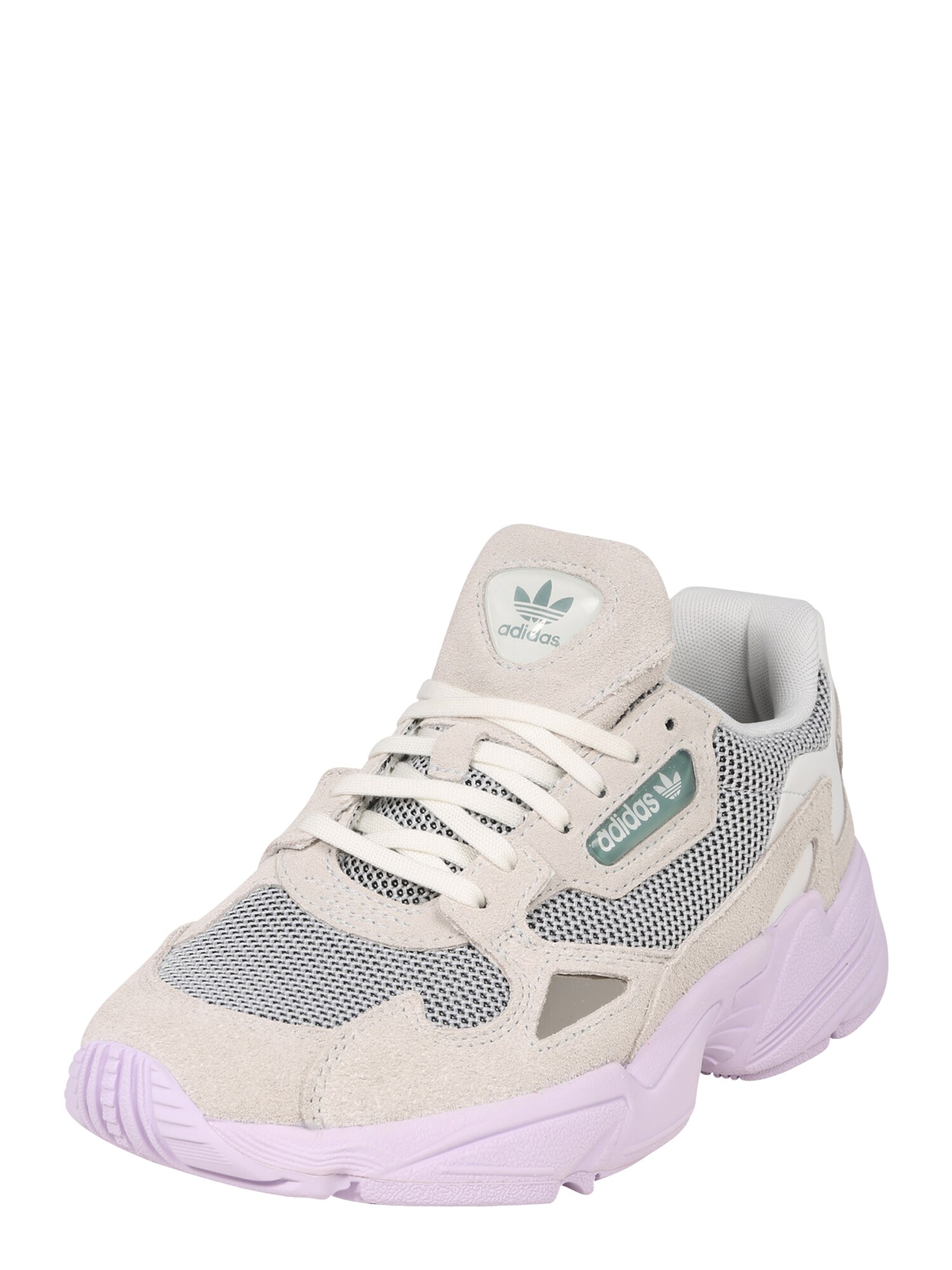 ADIDAS ORIGINALS Sportbačiai be auliuko 'Falcon'  pilka / purpurinė / tamsiai pilka