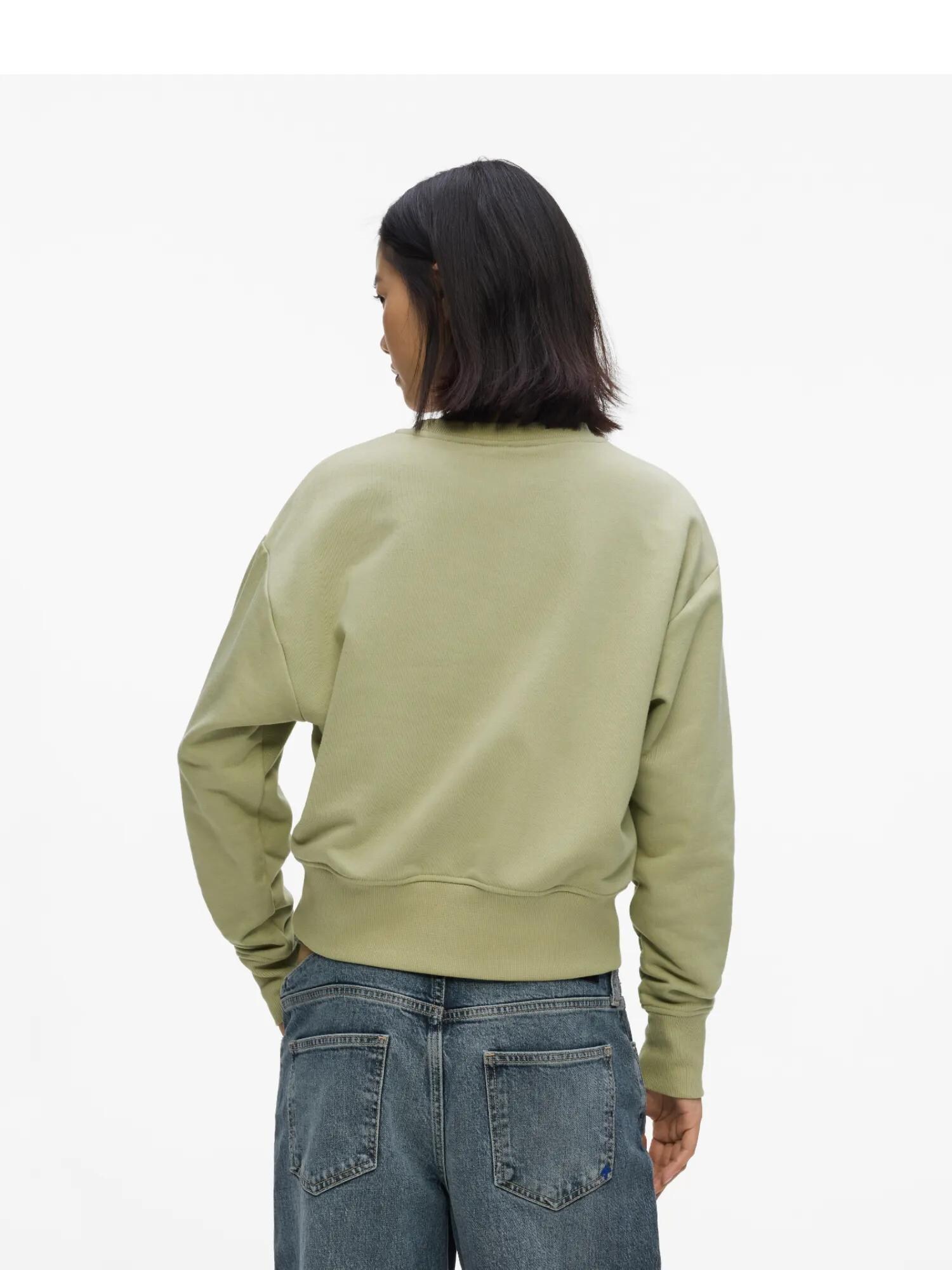 KARL LAGERFELD JEANS Sudadera verde claro / blanco – imagen 7