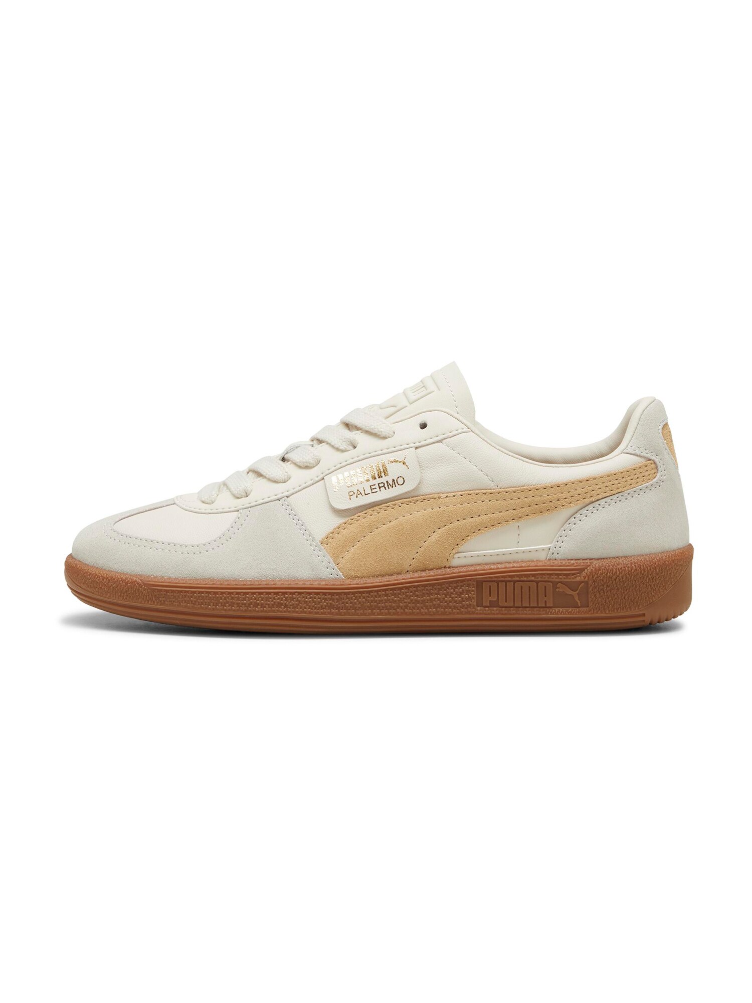 PUMA Nízke tenisky 'Palermo'  piesková / biela